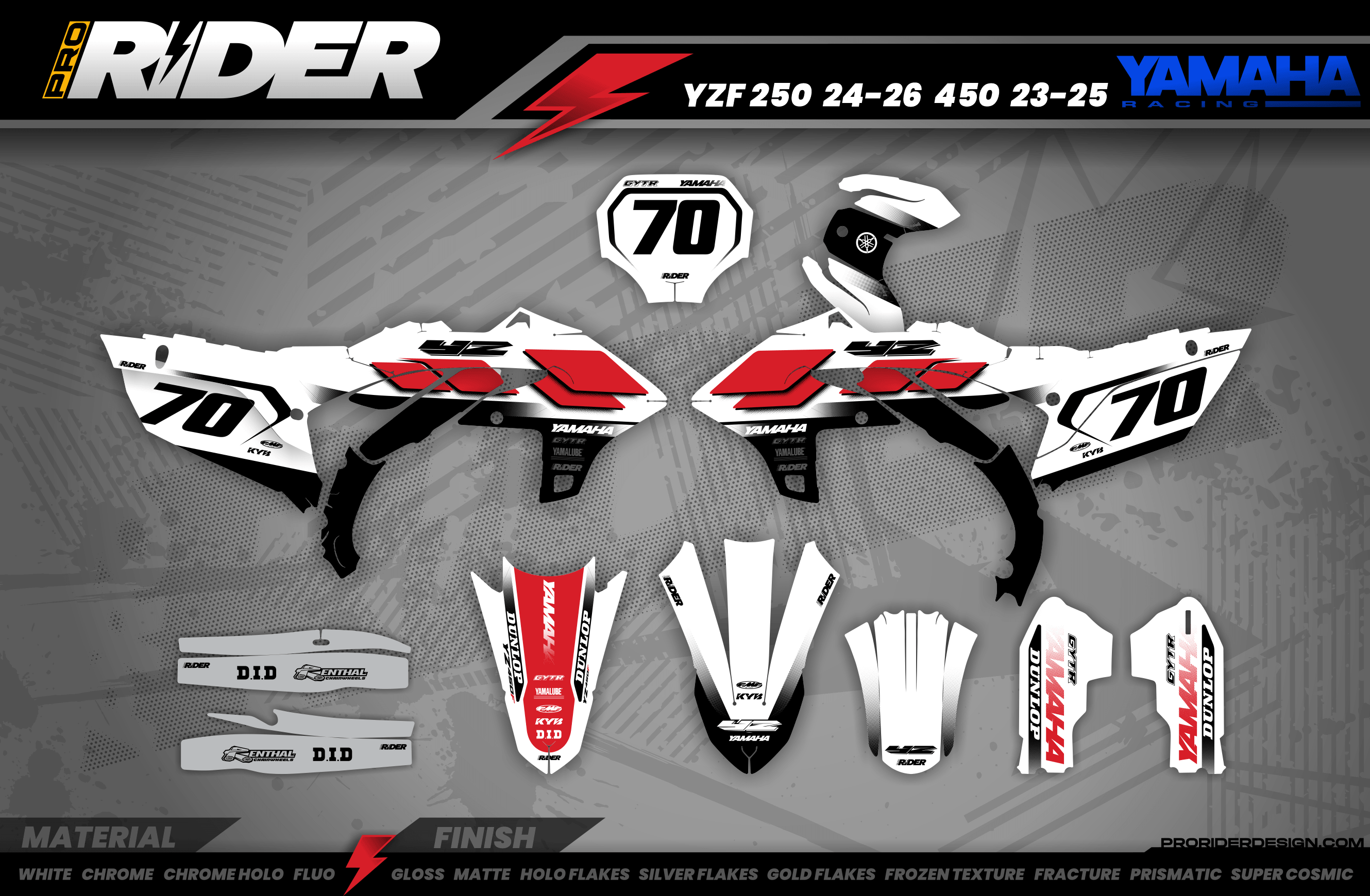 YAMAHA 70TH Anniversary Full Graphics Kit