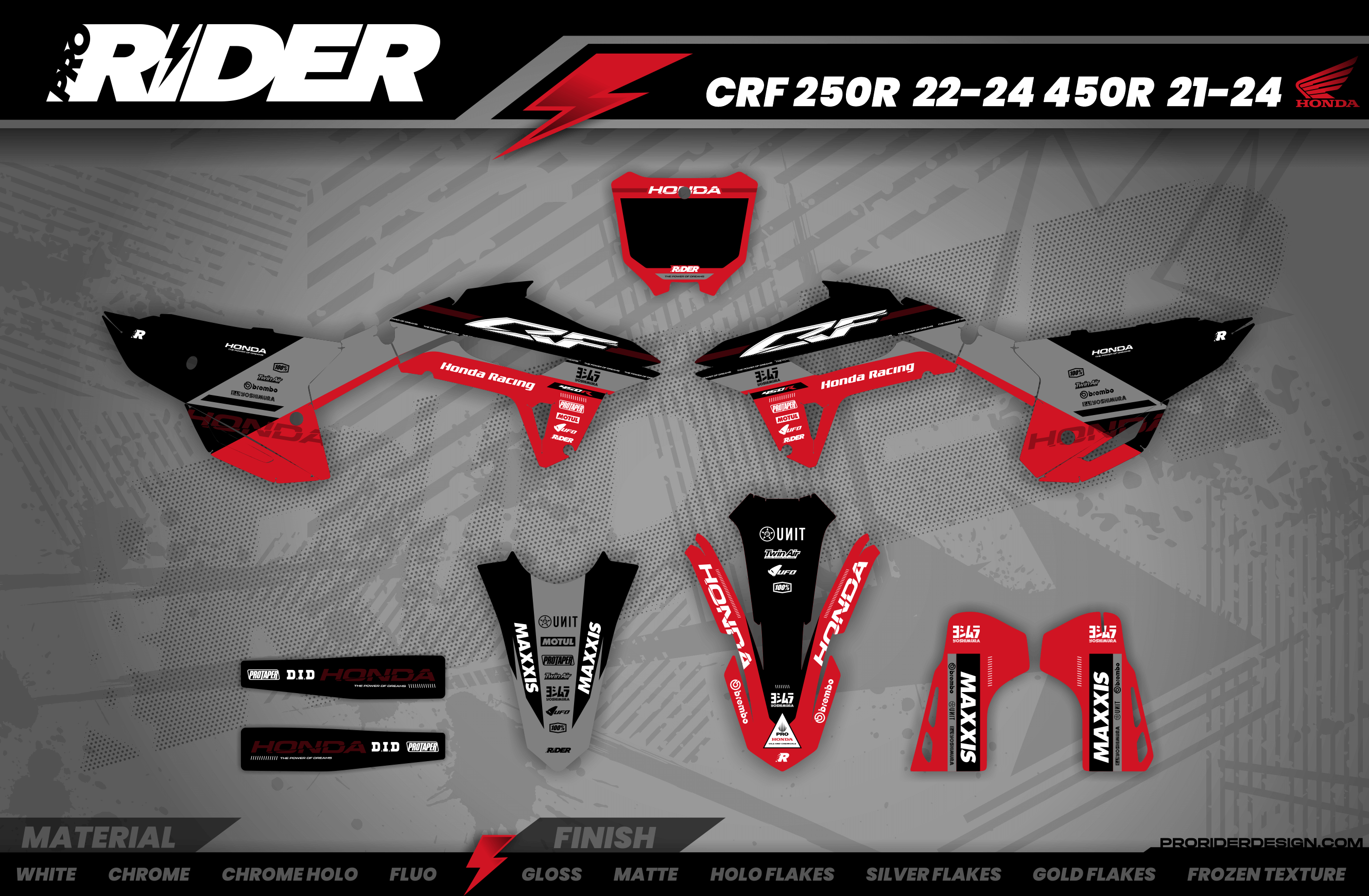 RED RIPPER HONDA Full Graphics Kit