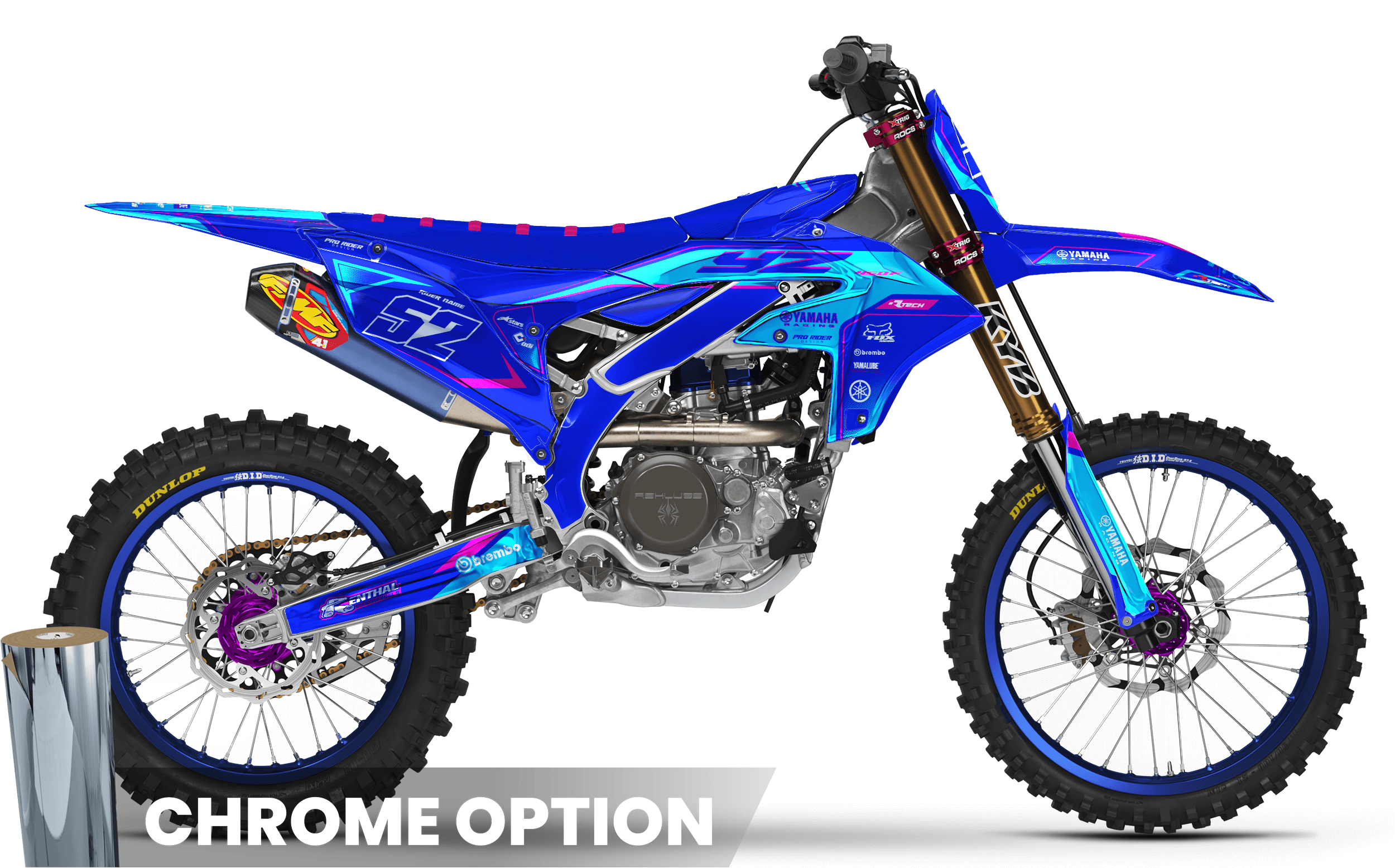Blue ThunderStrike YAMAHA FULL GRAPHICS KIT