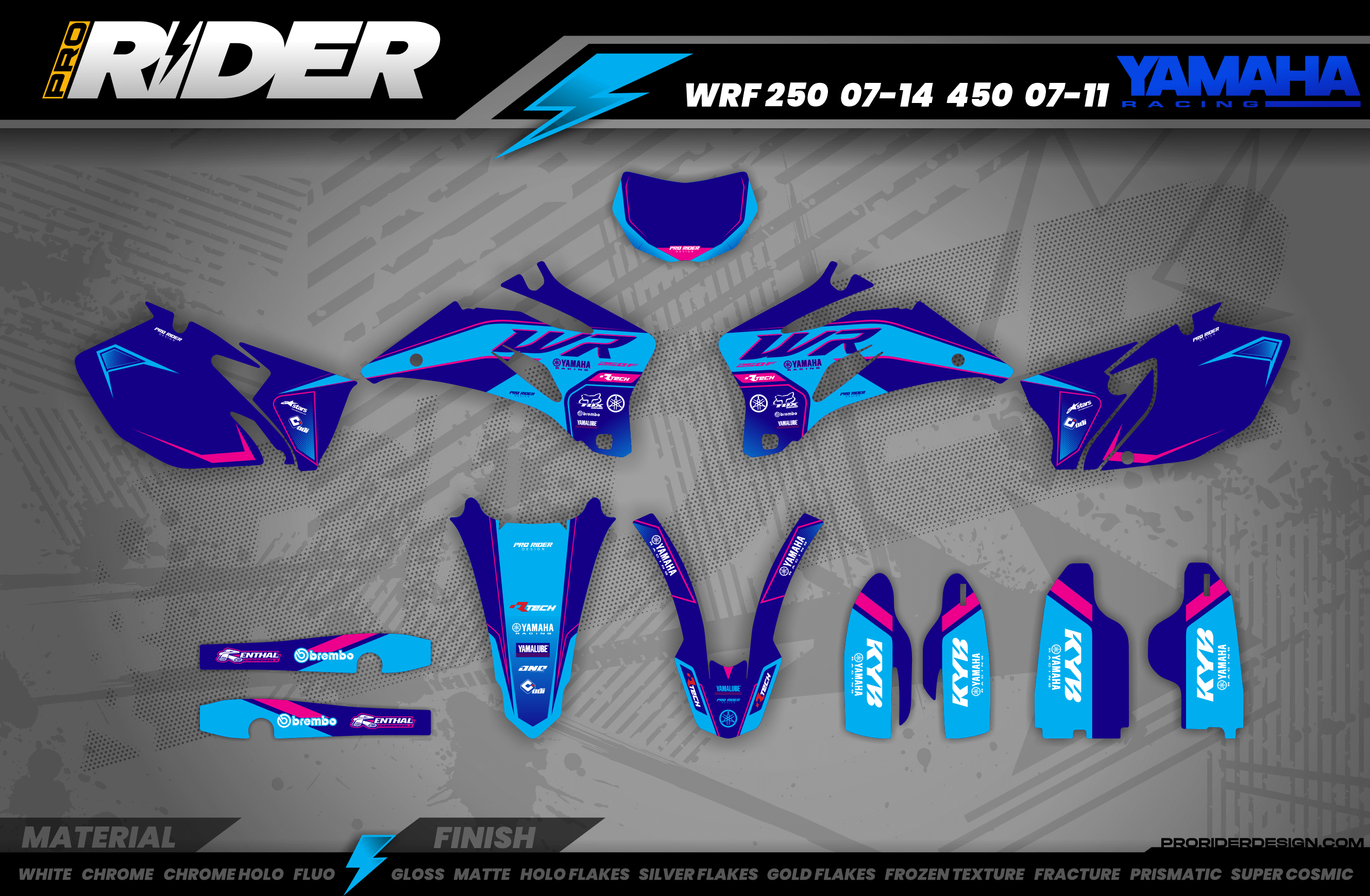 Blue ThunderStrike YAMAHA FULL GRAPHICS KIT