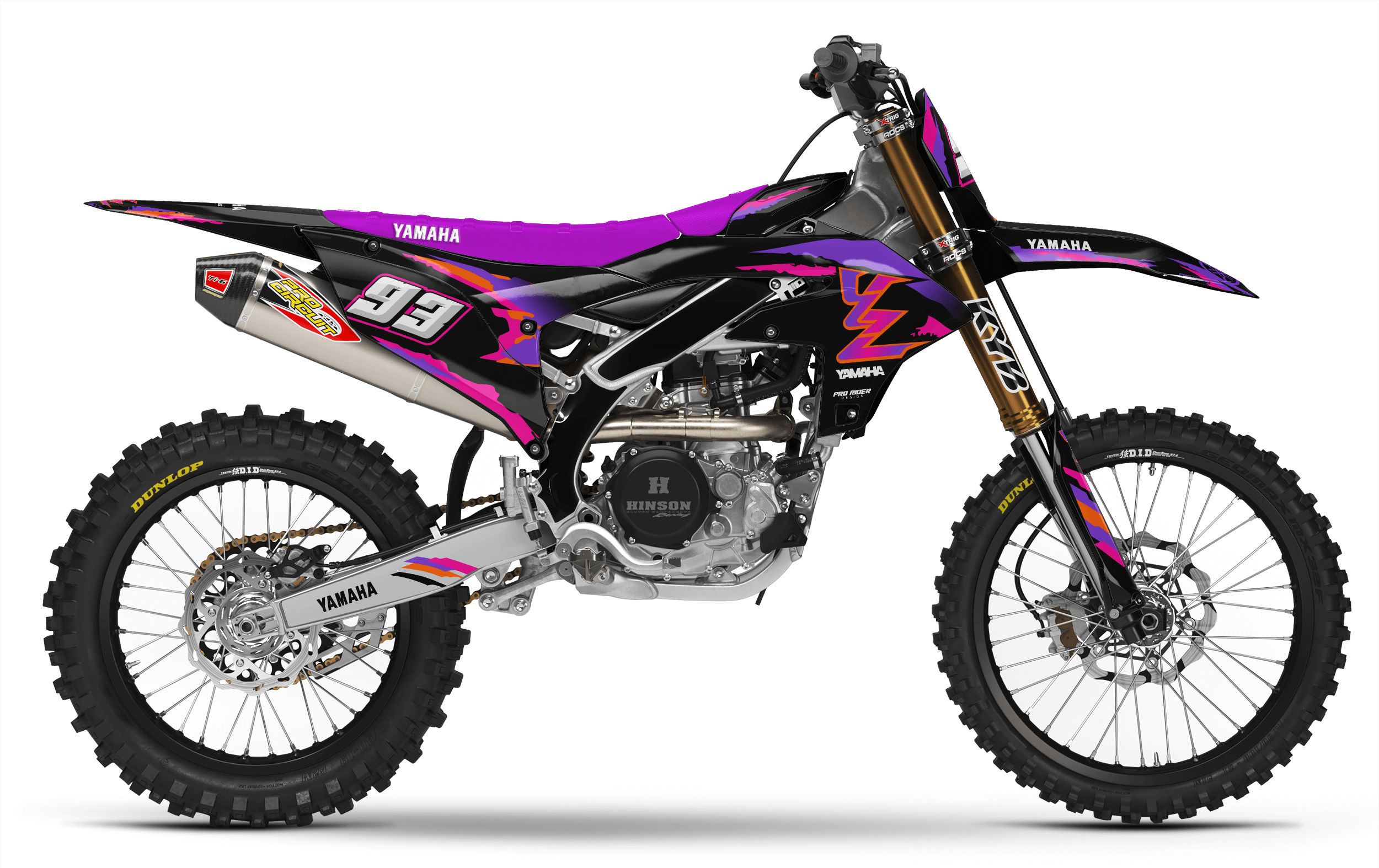 Black 93th YAMAHA FULL GRAPHICS KIT