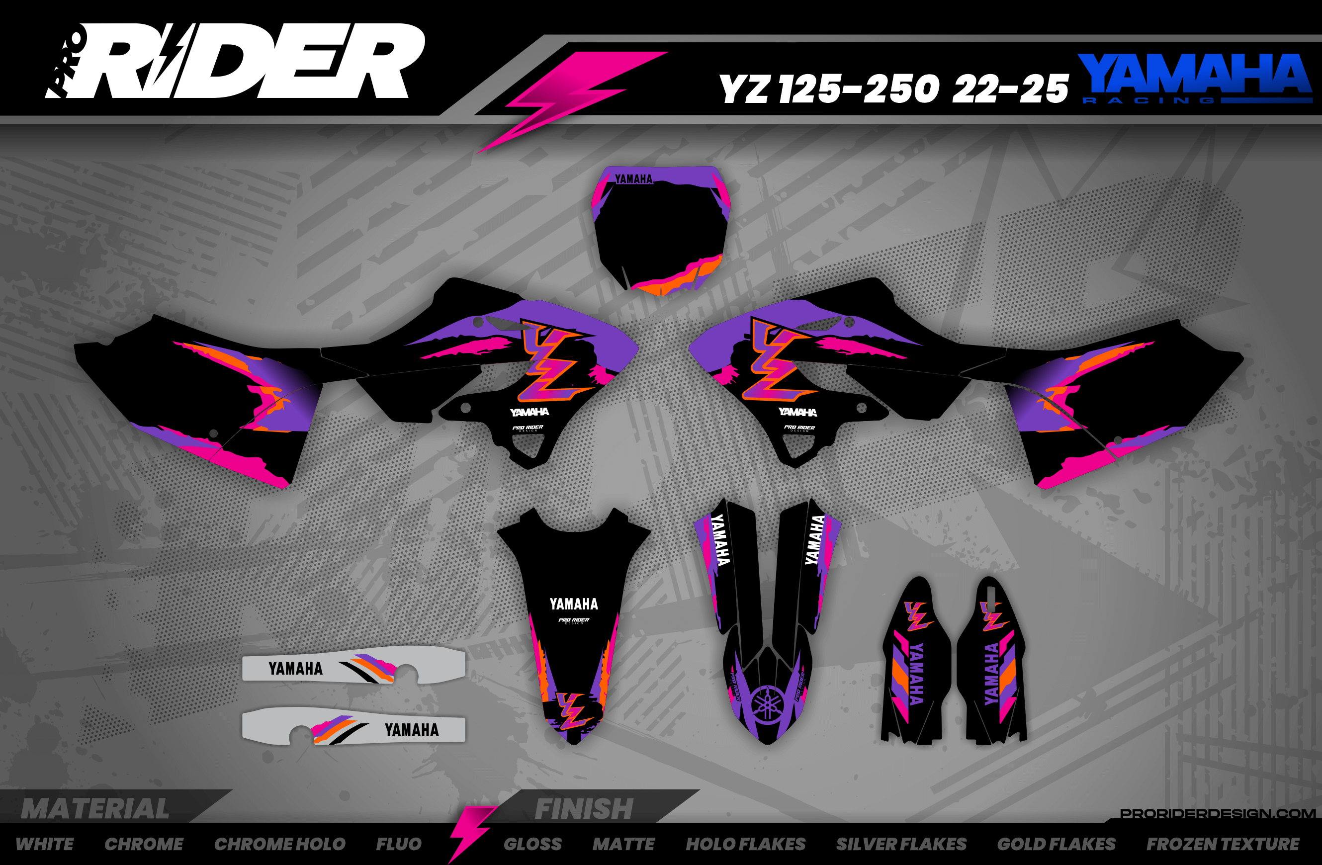 Black 93th YAMAHA FULL GRAPHICS KIT