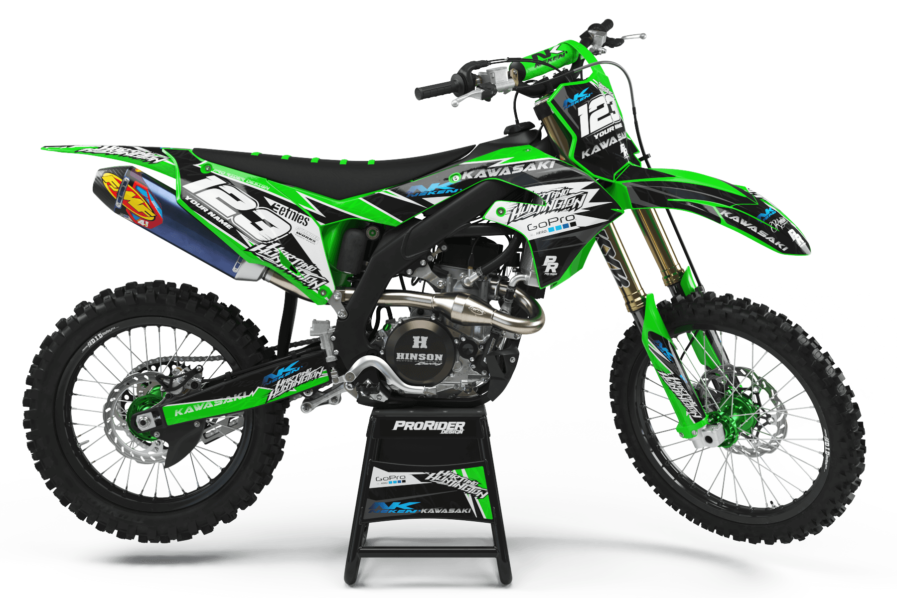 KAWASAKI Graphics Kit GO PRO hart and huntington