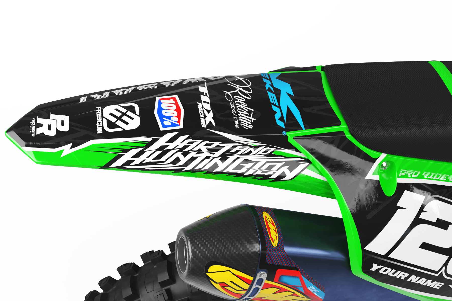 KAWASAKI Graphics Kit GO PRO hart and huntington