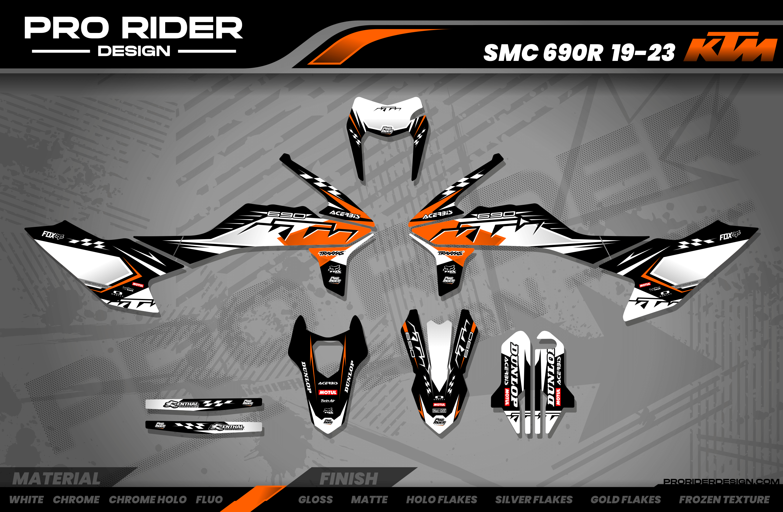 KTM SUPERMOTO Full Graphics Kit | Proline Bwo