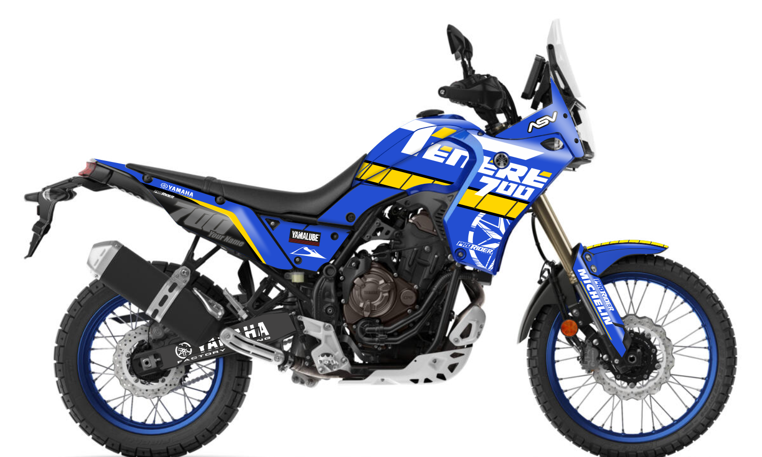 YAMAHA TENERE 700 Full Graphics Kit | Asv Sky