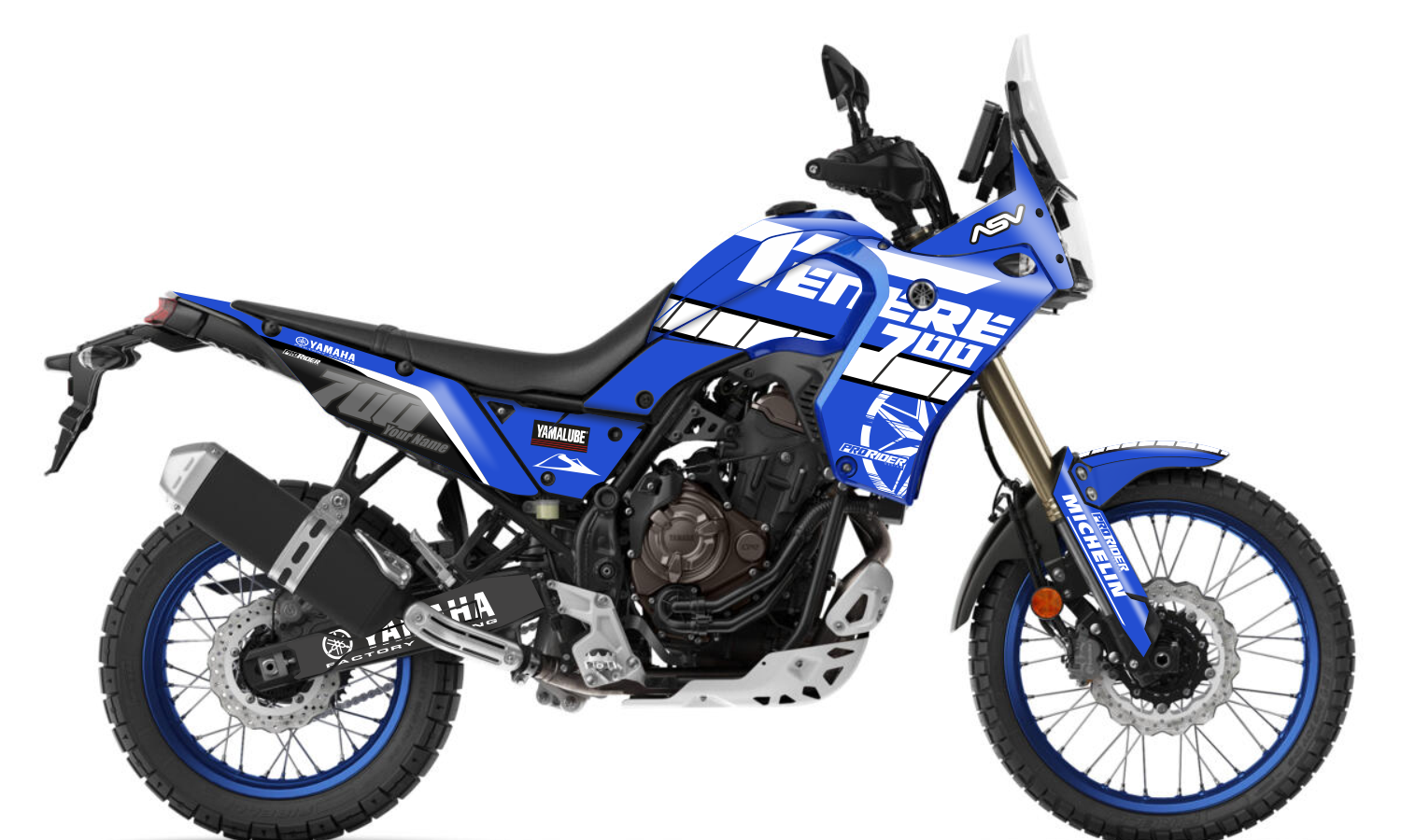 YAMAHA TENERE 700 Full Graphics Kit | Asv Sea