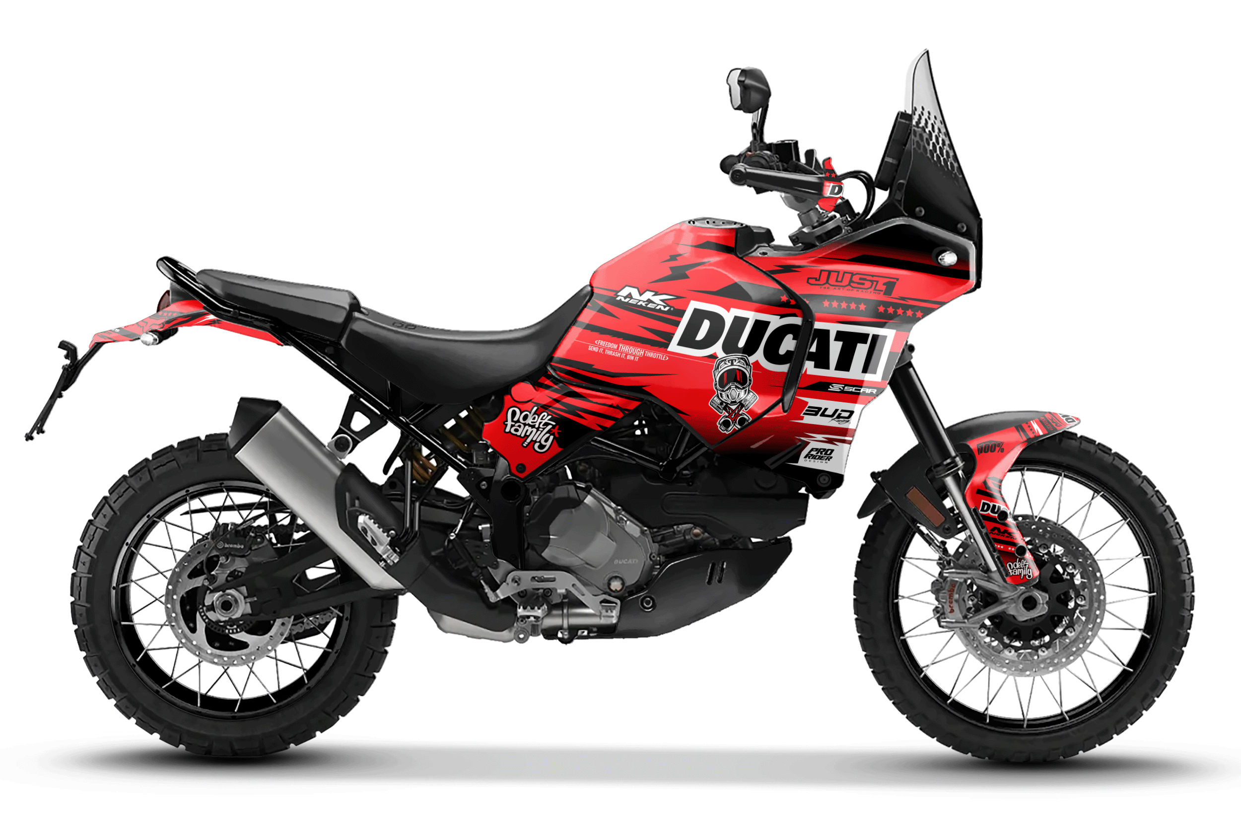 Ducati Desert X Full Graphics Kit | Dokavo