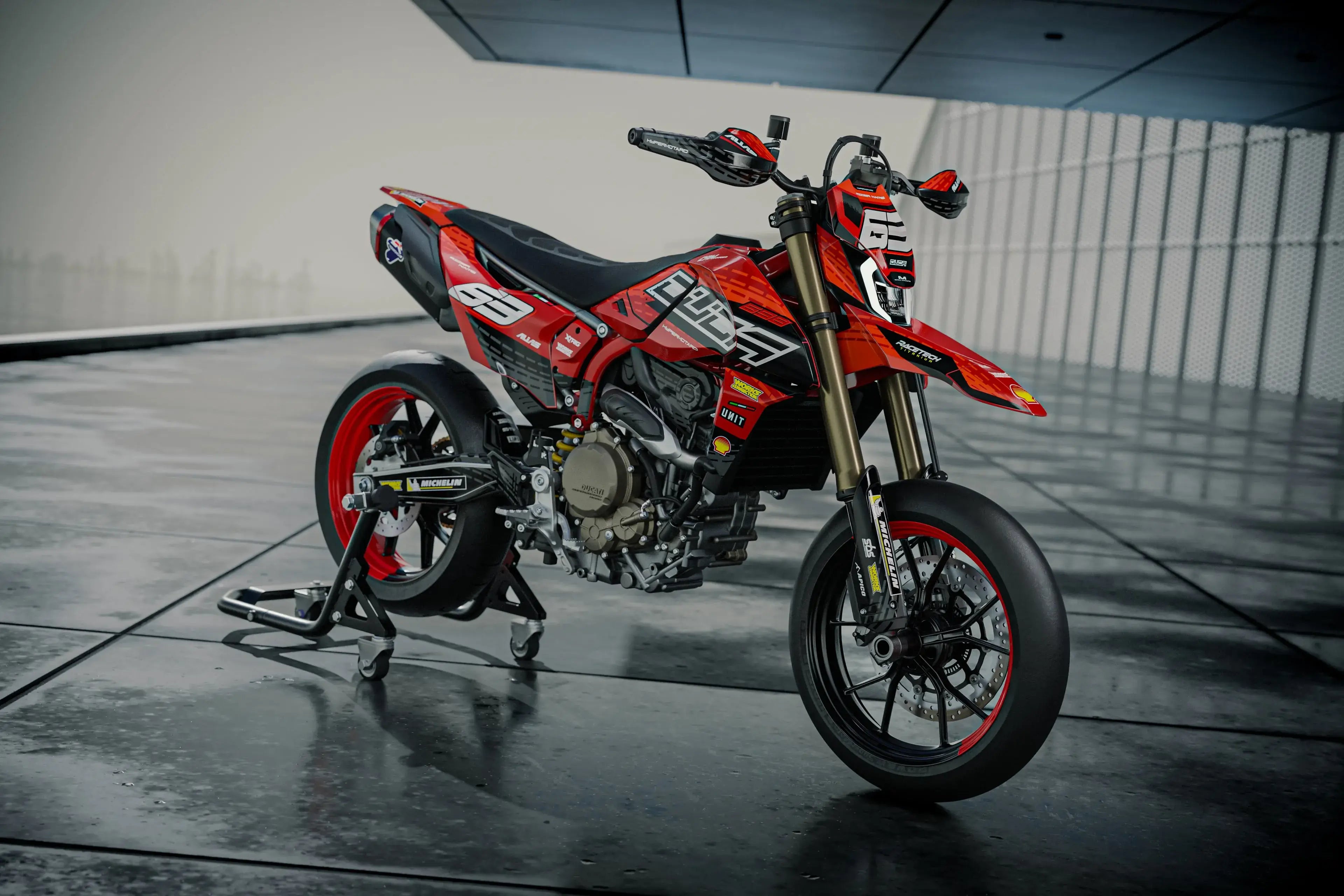 Ducati Hypermotard 698 Full Graphics Kit | Hypero