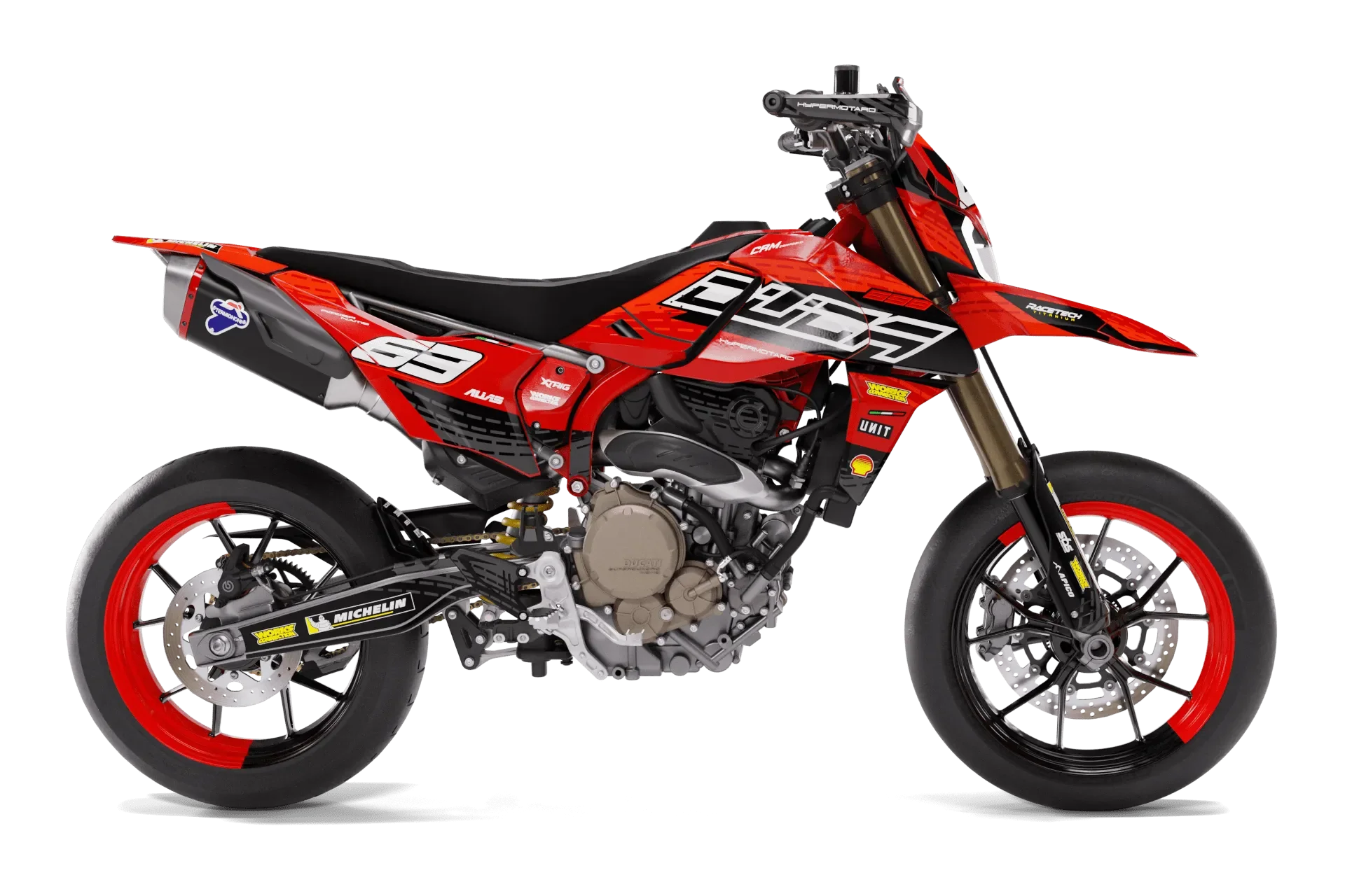 Ducati Hypermotard 698 Full Graphics Kit | Hypero