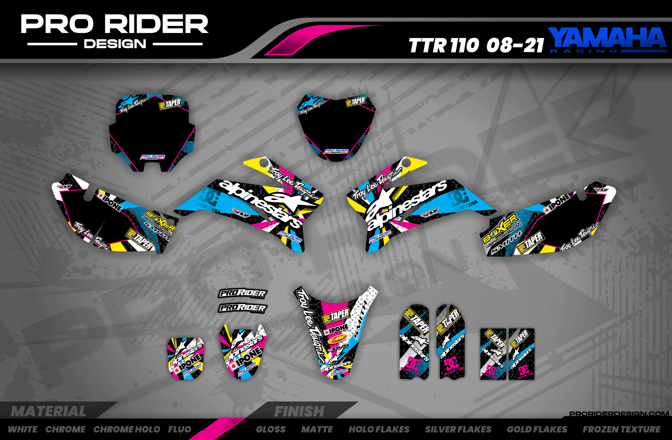 Graphics Kit ALPINESTARS MULTI : Design designed for your Motocross