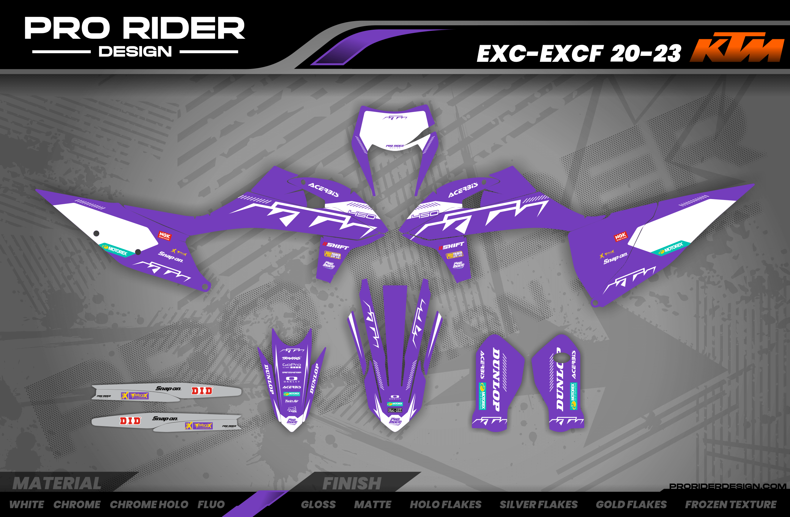 KTM Graphics SX XC SXF XCF EXC.. | Shadow Edition | Purple