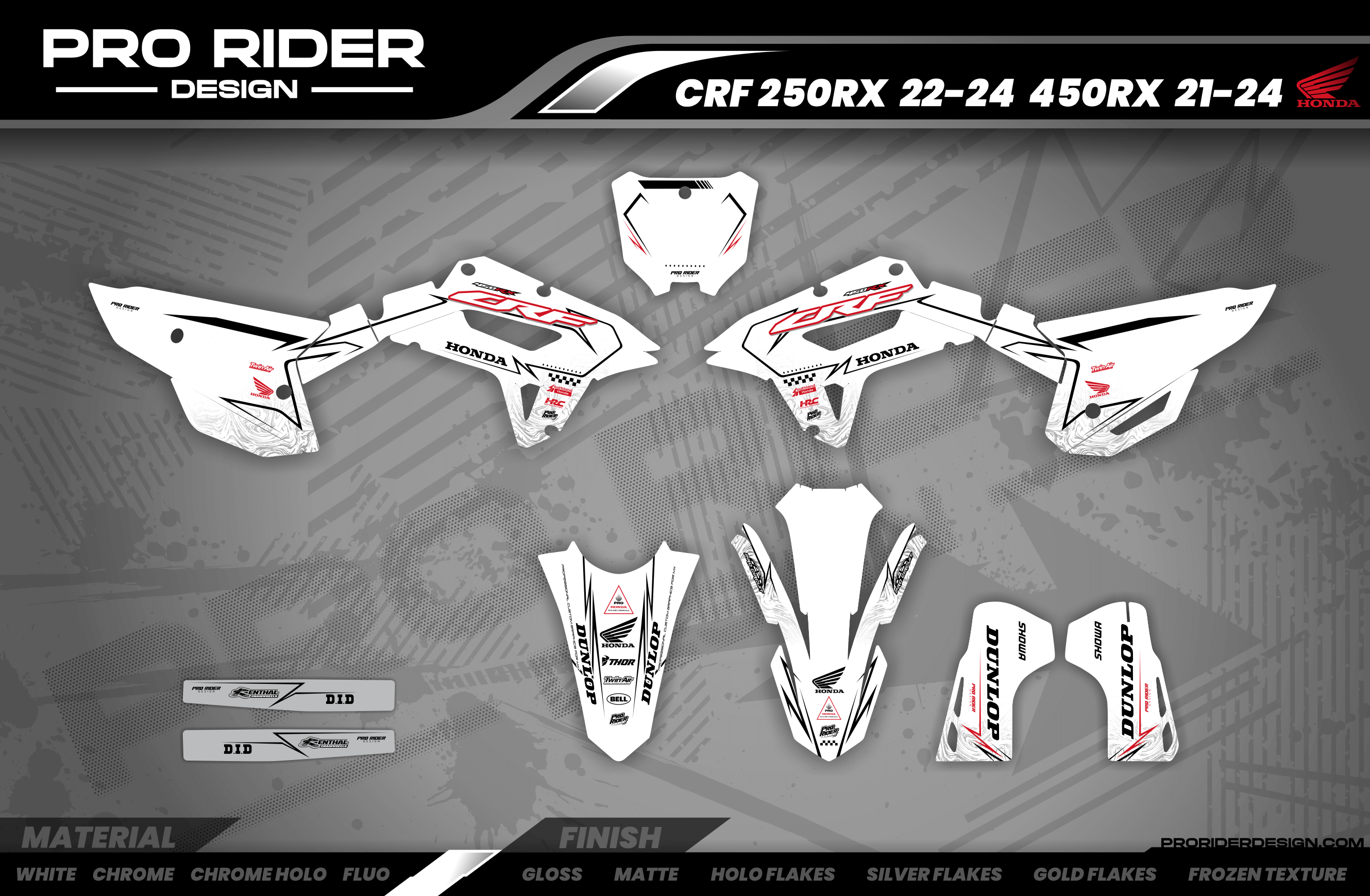 Graphics Kit HONDA BLINK WHITE