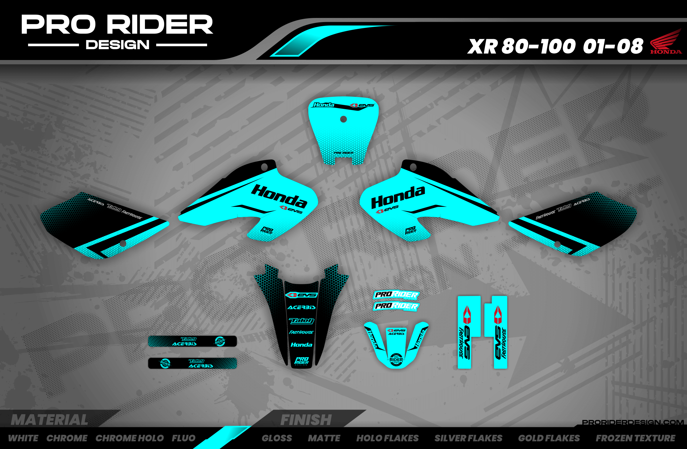 HONDA Graphics Kit EVS teal