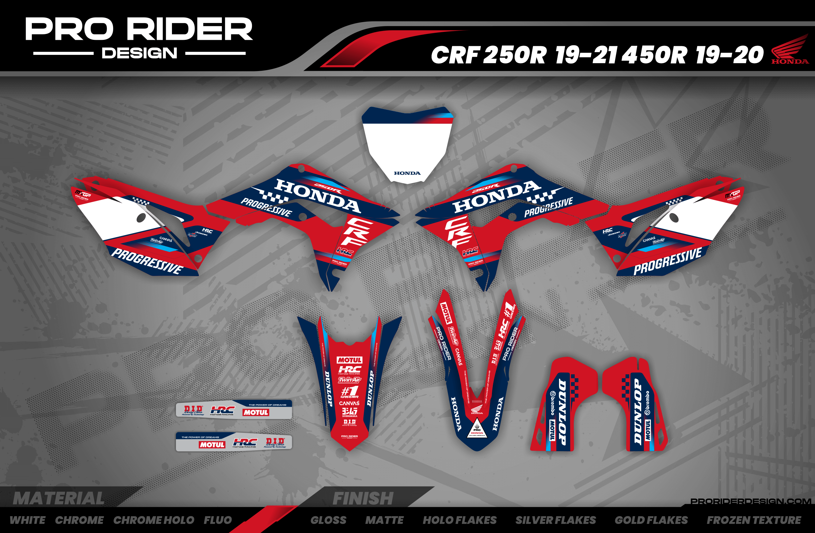 HONDA Custom Graphics Motocross TEAM HRC PROGRESSIVE | RED