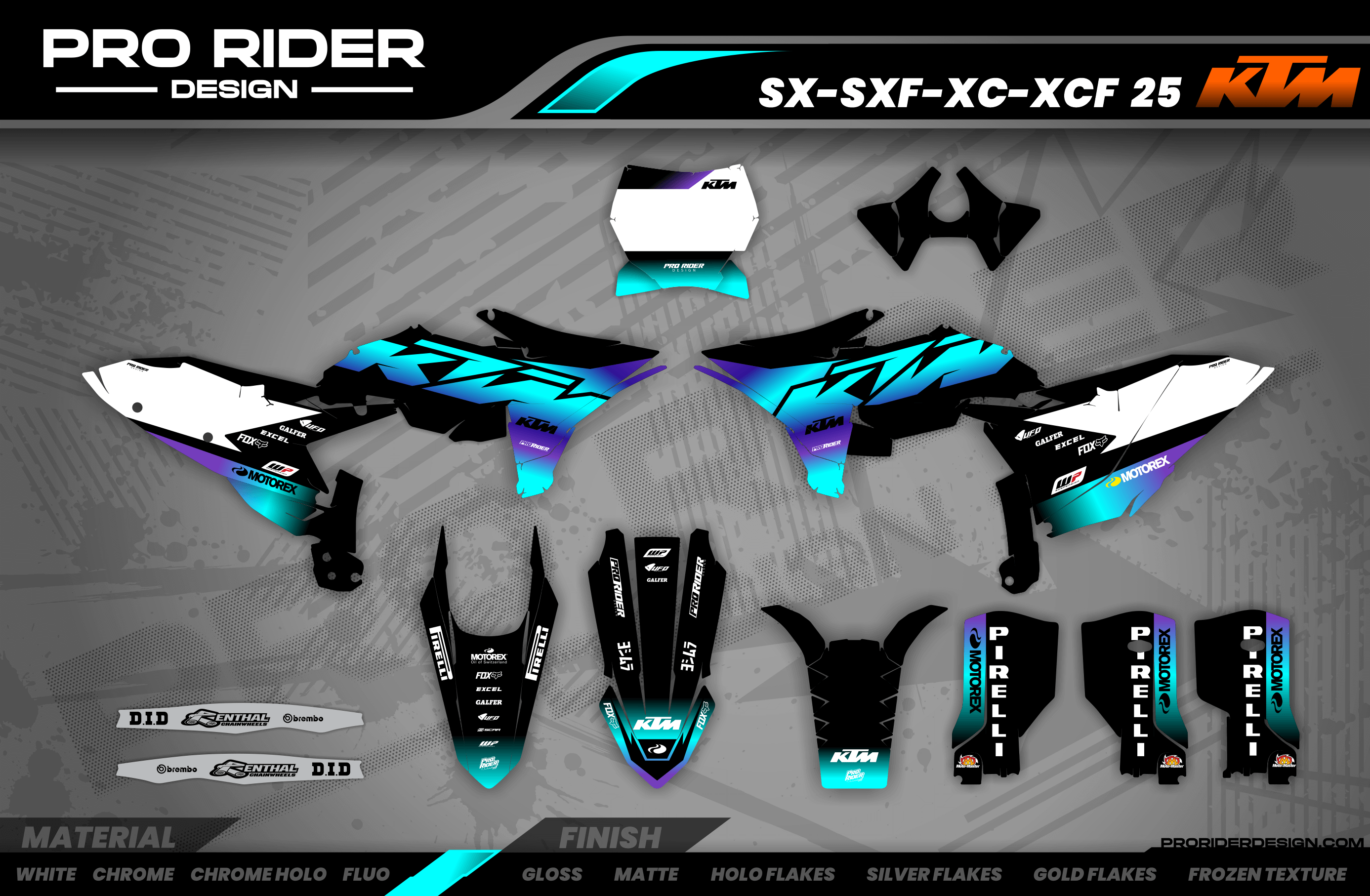 KTM Graphics SX XC SXF XCF EXC.. - VECTOR GRADIENT