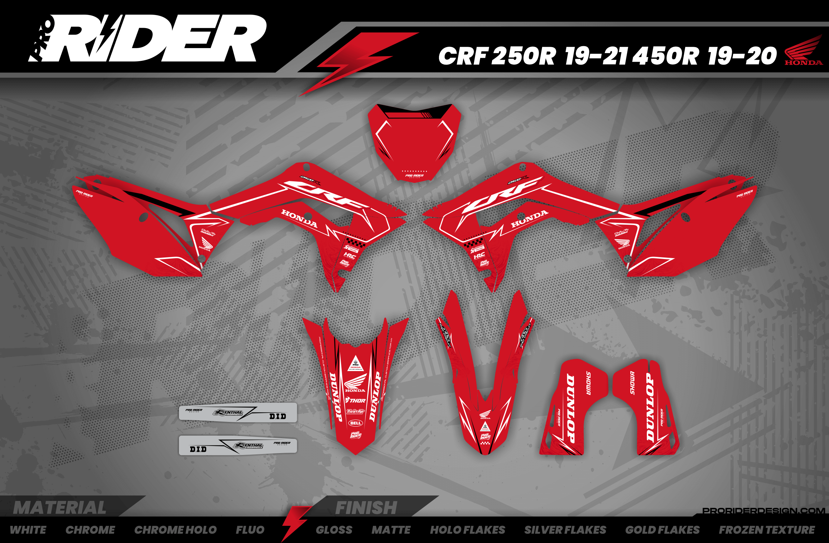 Graphics Kit HONDA BLINK RED