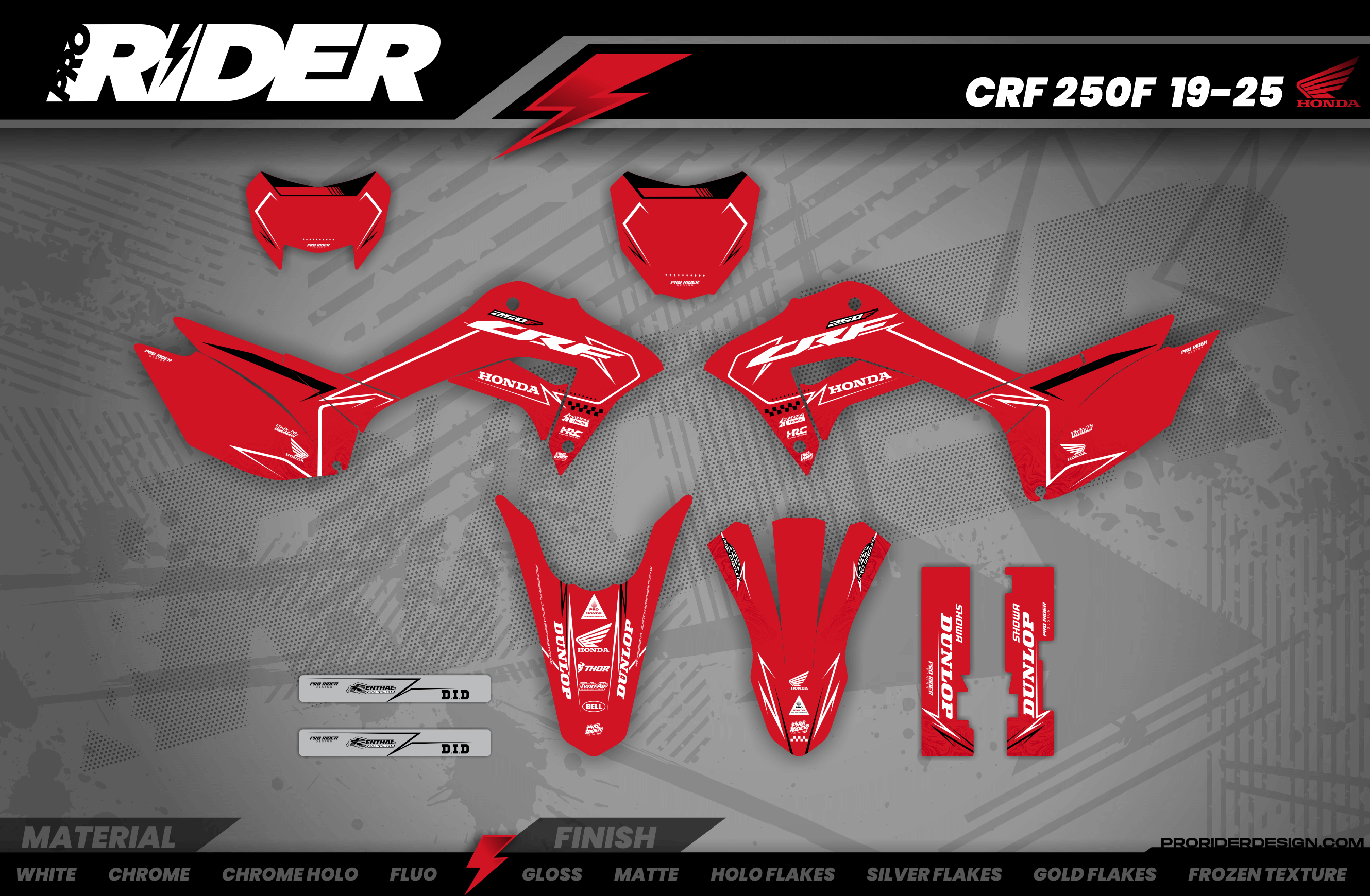 Graphics Kit HONDA BLINK RED
