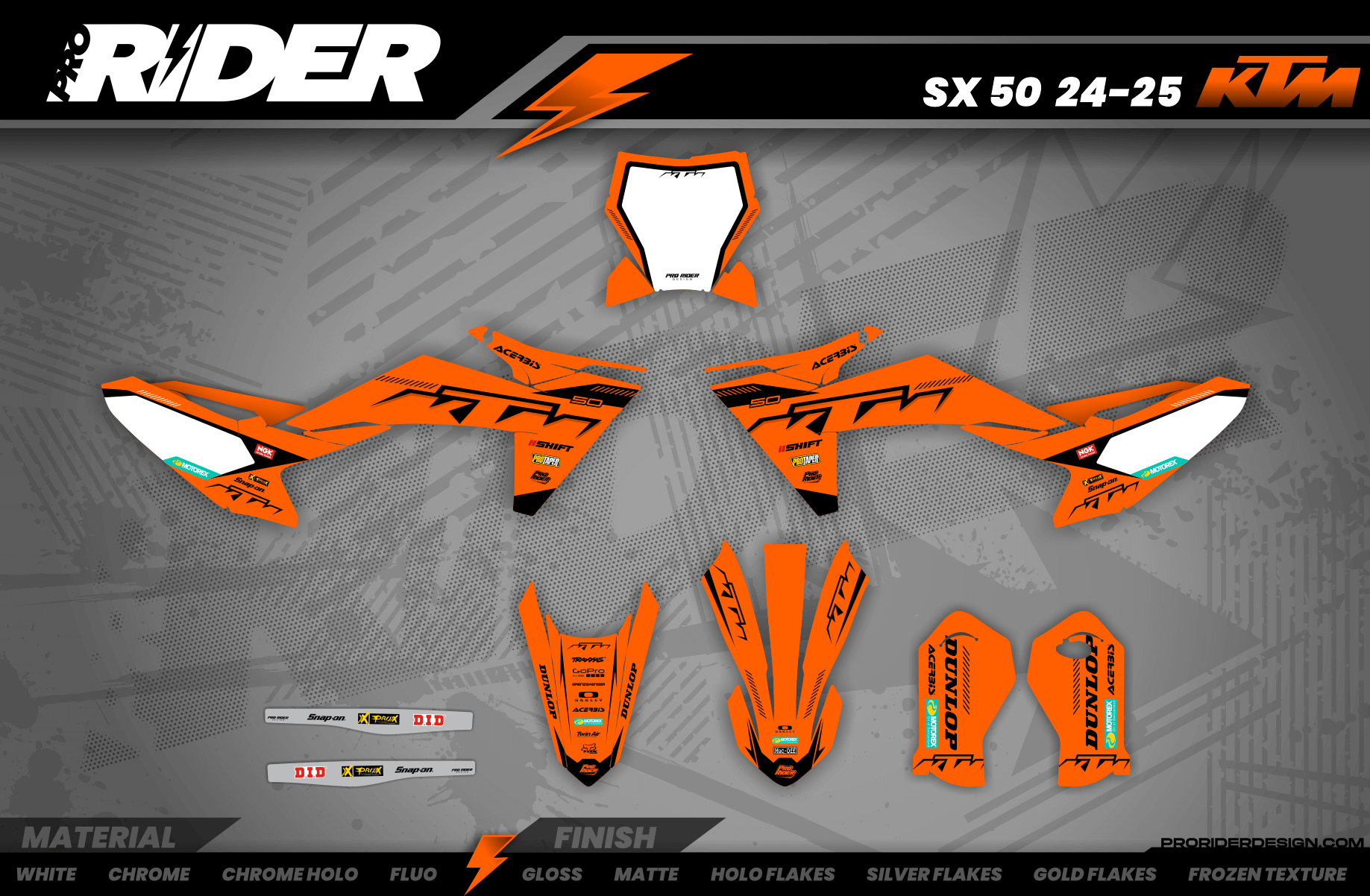 KTM Graphics SX XC SXF XCF EXC.. | Shadow Edition | Orange black