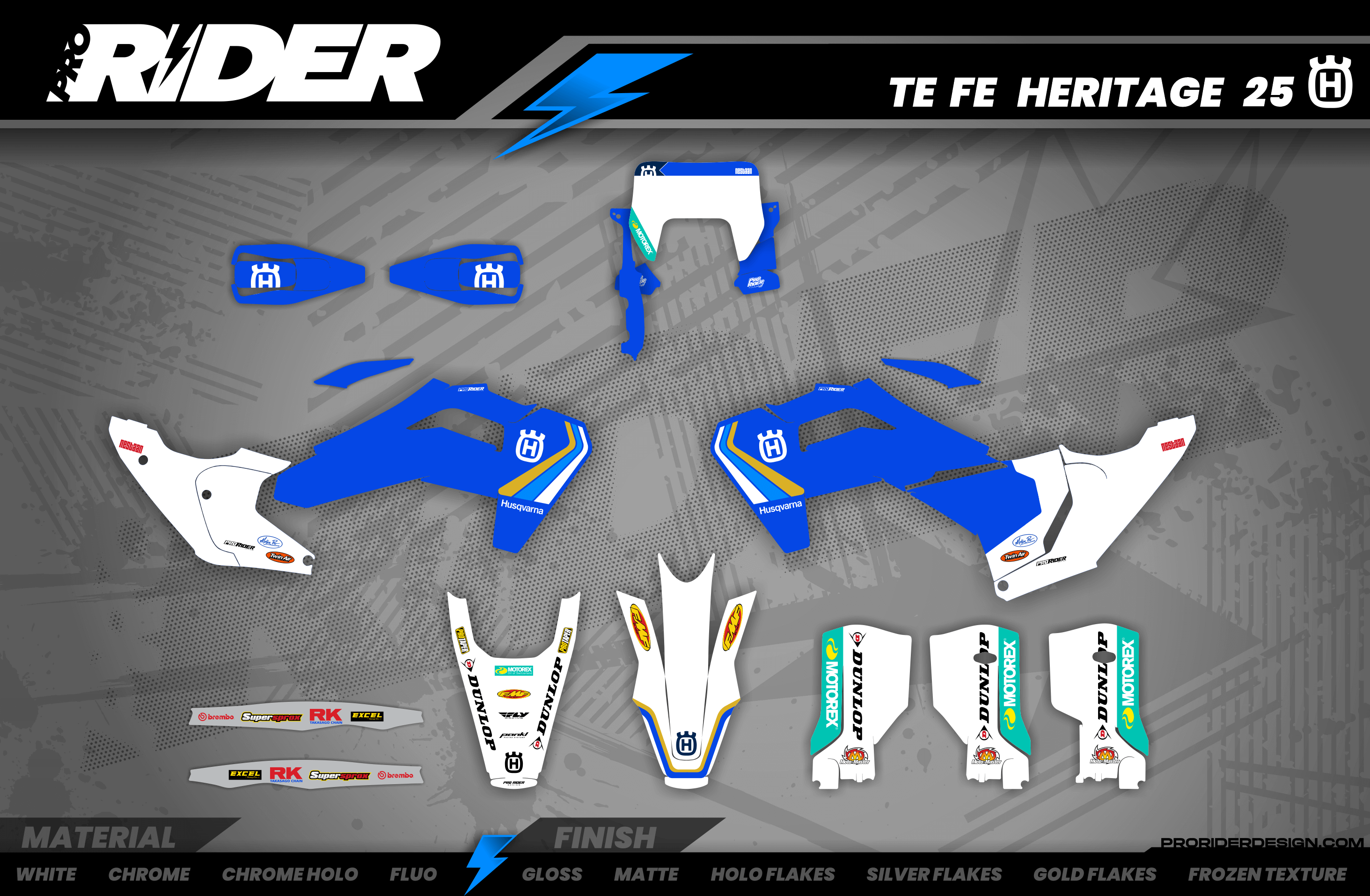 HUSQVARNA Custom Graphics TC-FC-TE-FE... HERITAGE MXGP