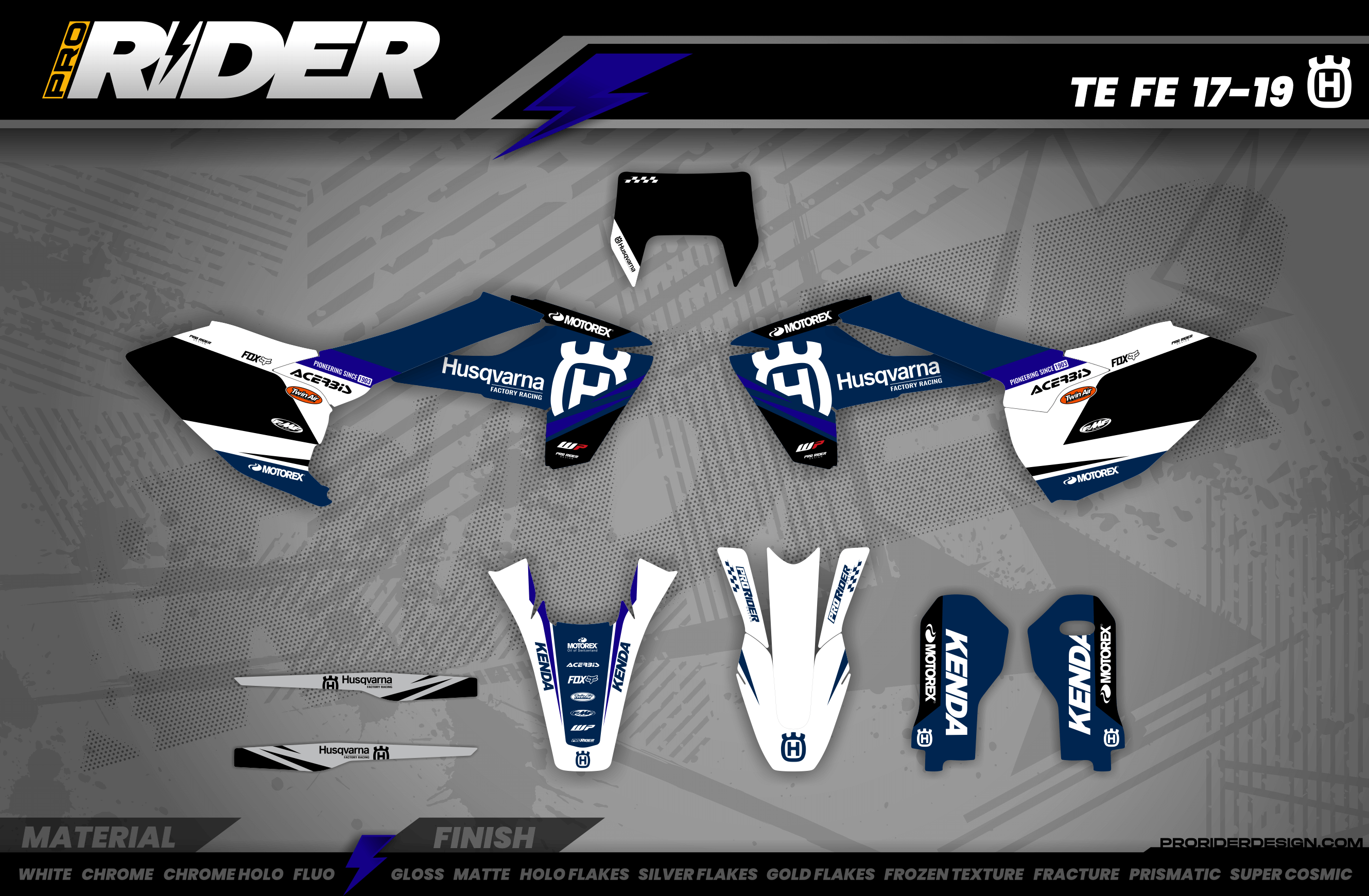 HUSQVARNA Custom Graphics AMPTON INOX