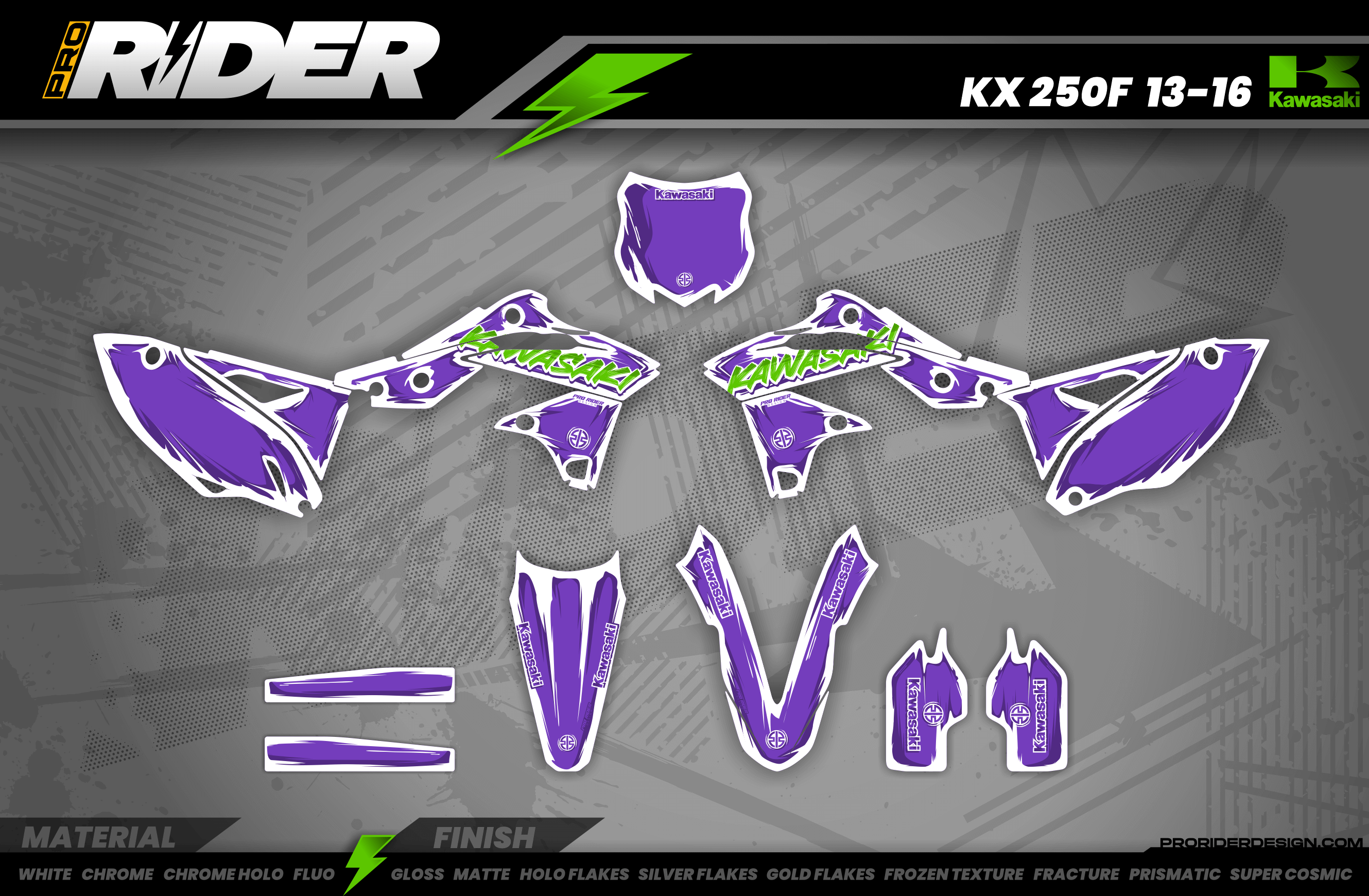 KAWA graphics KIT ARTEX PURP