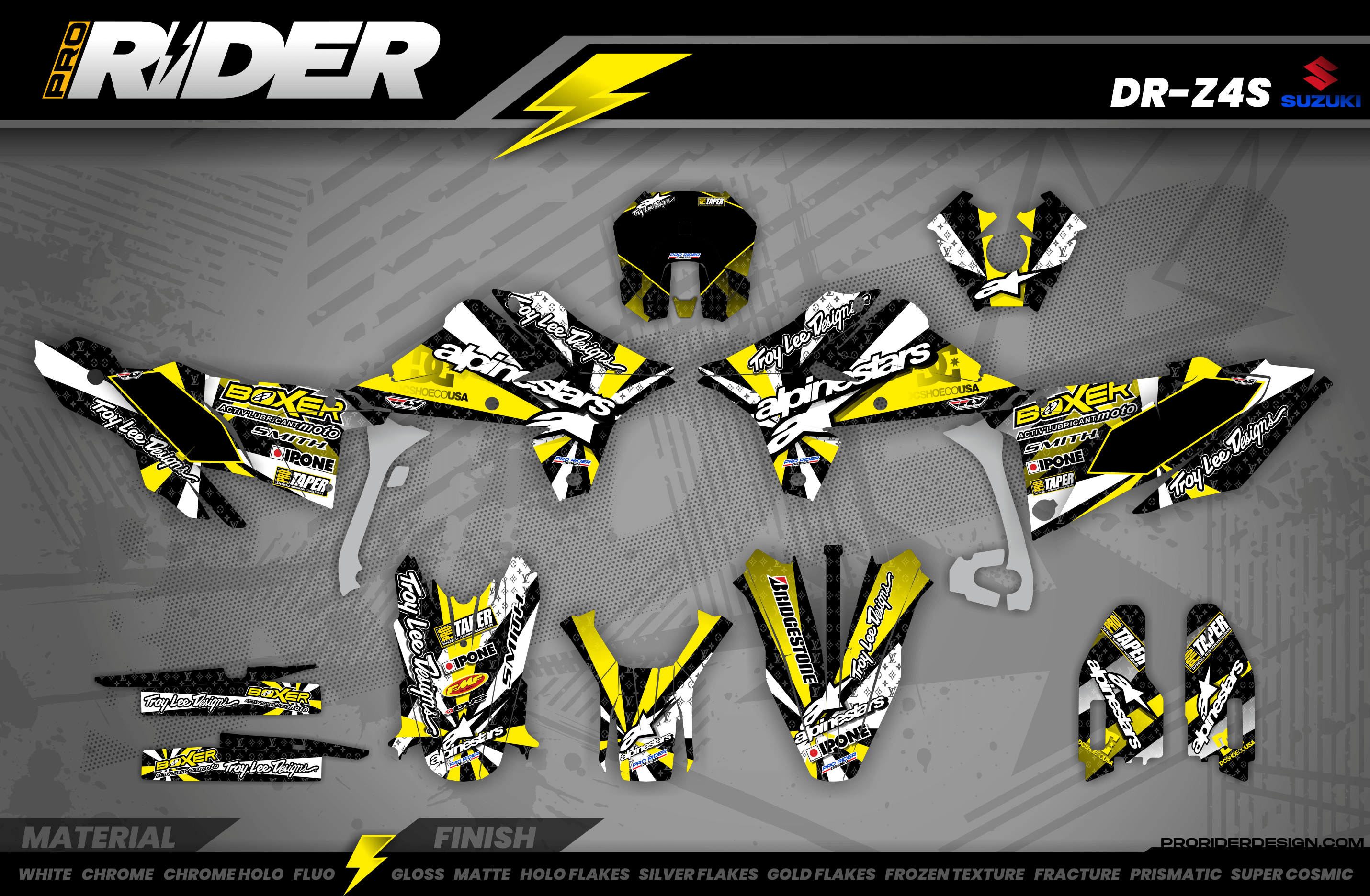 Suzuki 400 Drz - S / SM / 4S Full Graphics Kit | Sowix