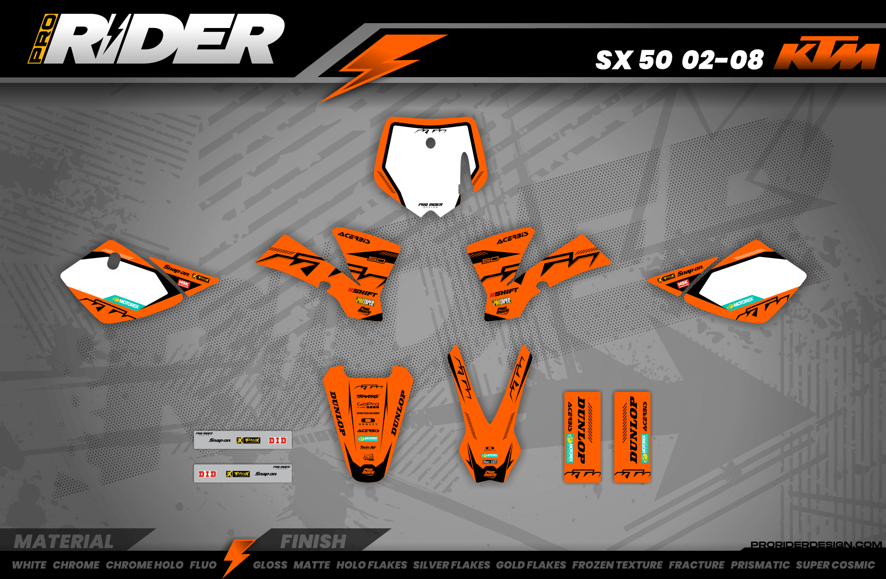 KTM Graphics SX XC SXF XCF EXC.. | Shadow Edition | Orange black