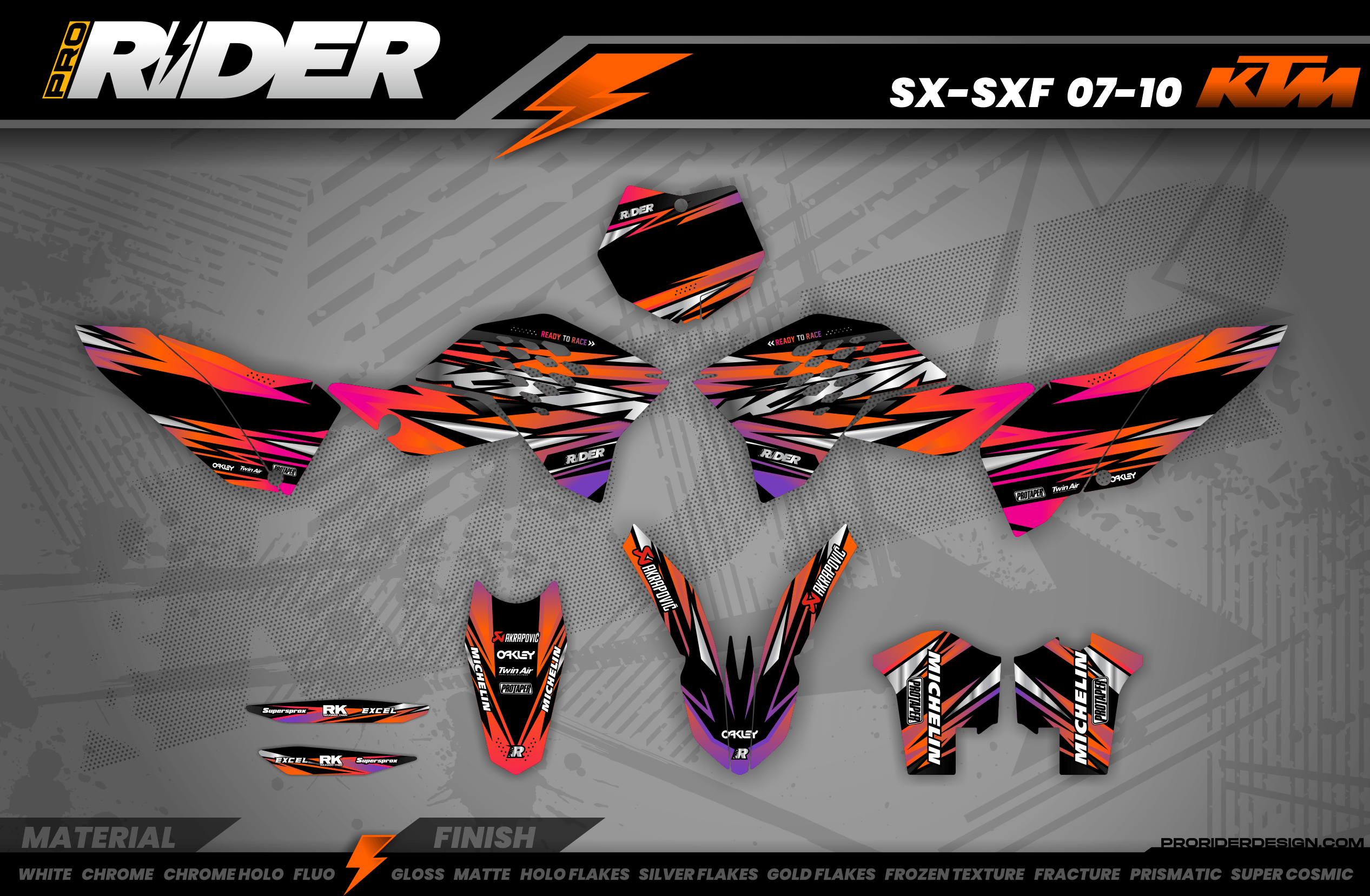 ORANGE LUMEN KTM Full Graphics Kit