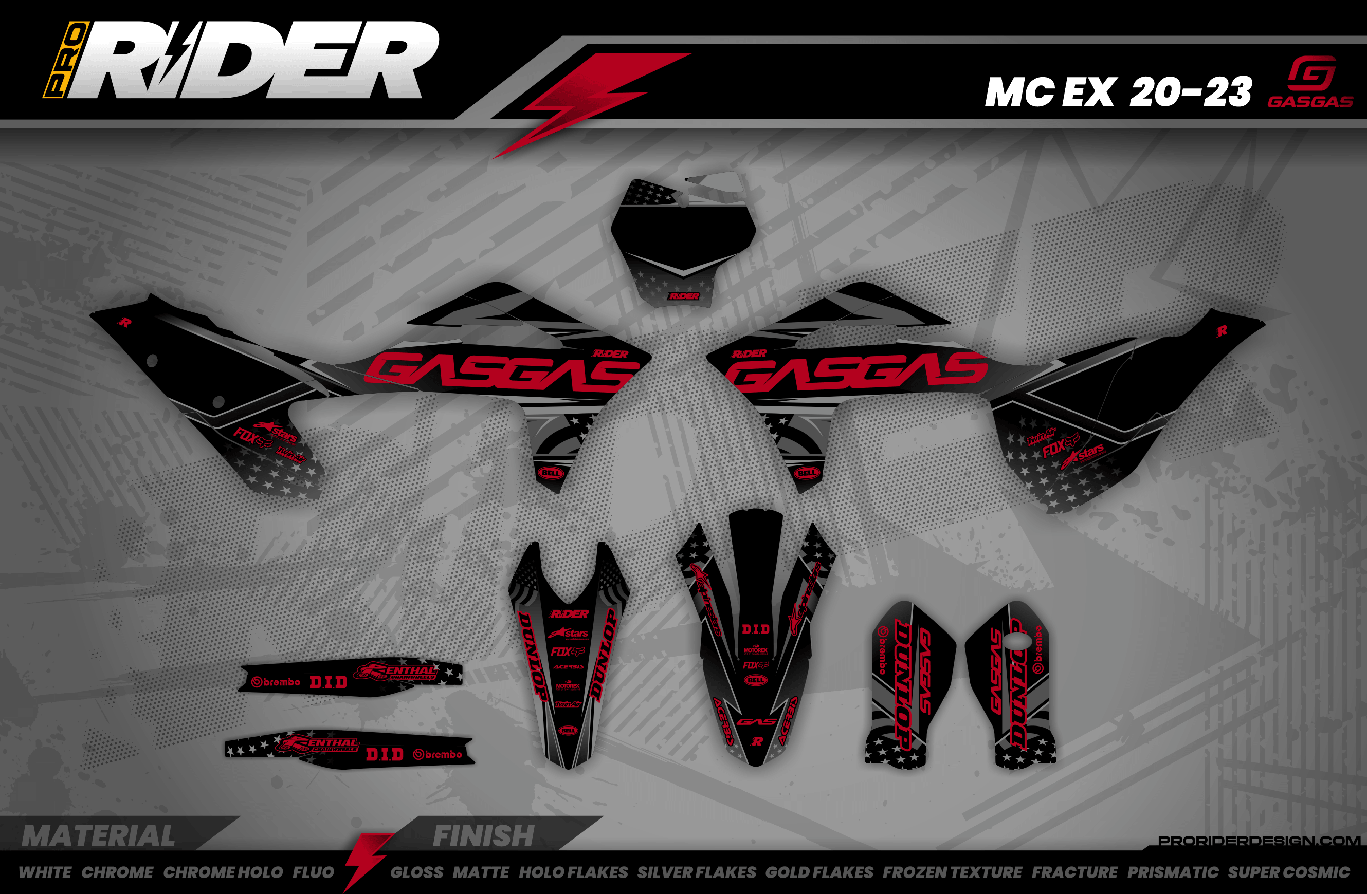BLACK DRIVE GasGas Full Graphics Kit