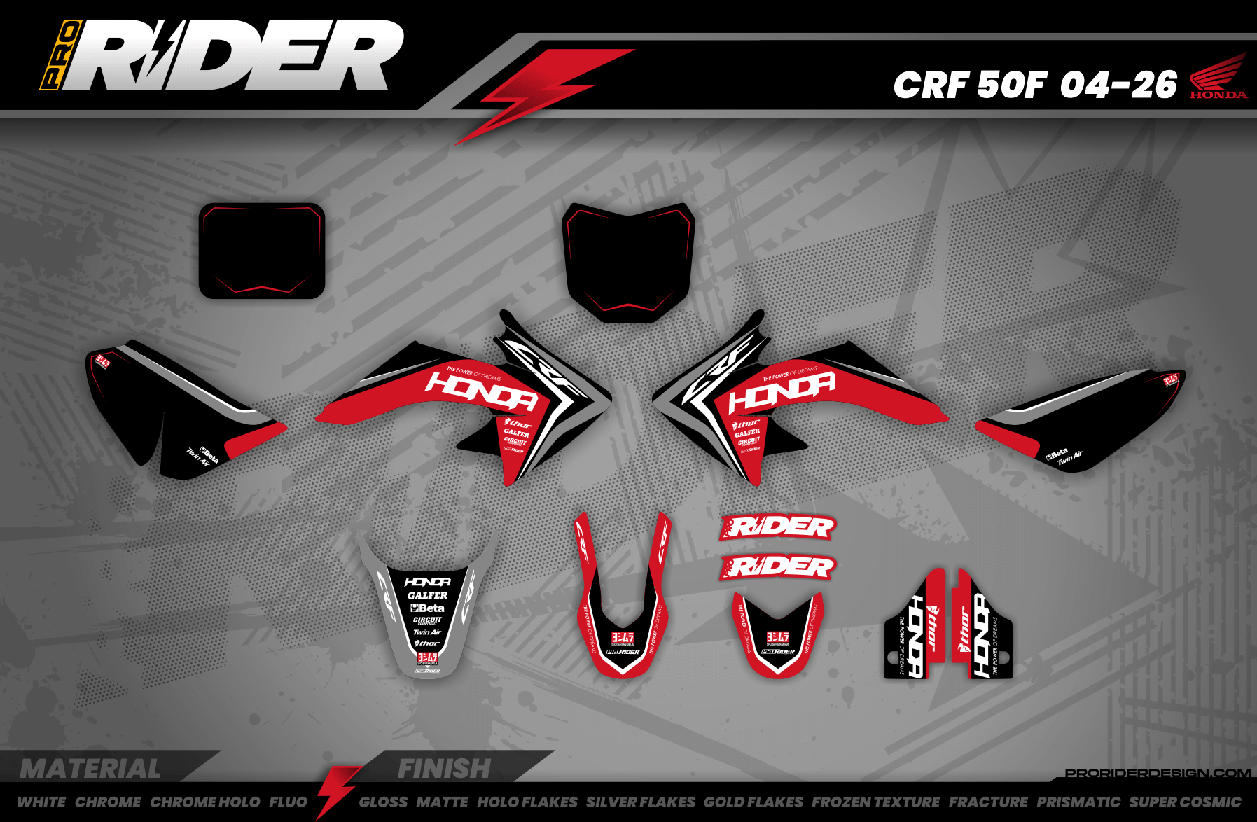 HONDA Graphics Kit RED TOUCH