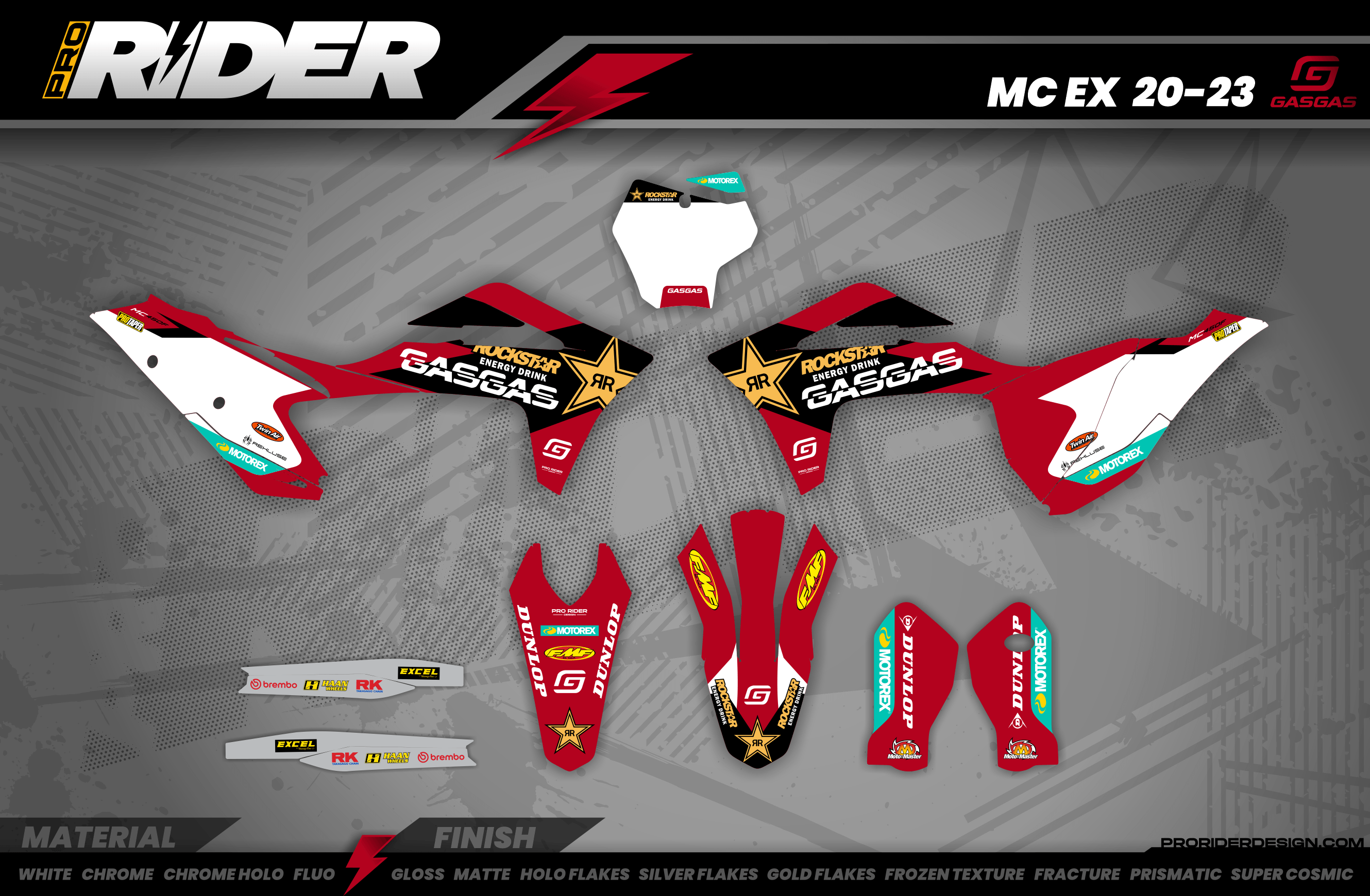 ROCKSTAR JUSTIN BARCIA GasGas Full Graphics Kit