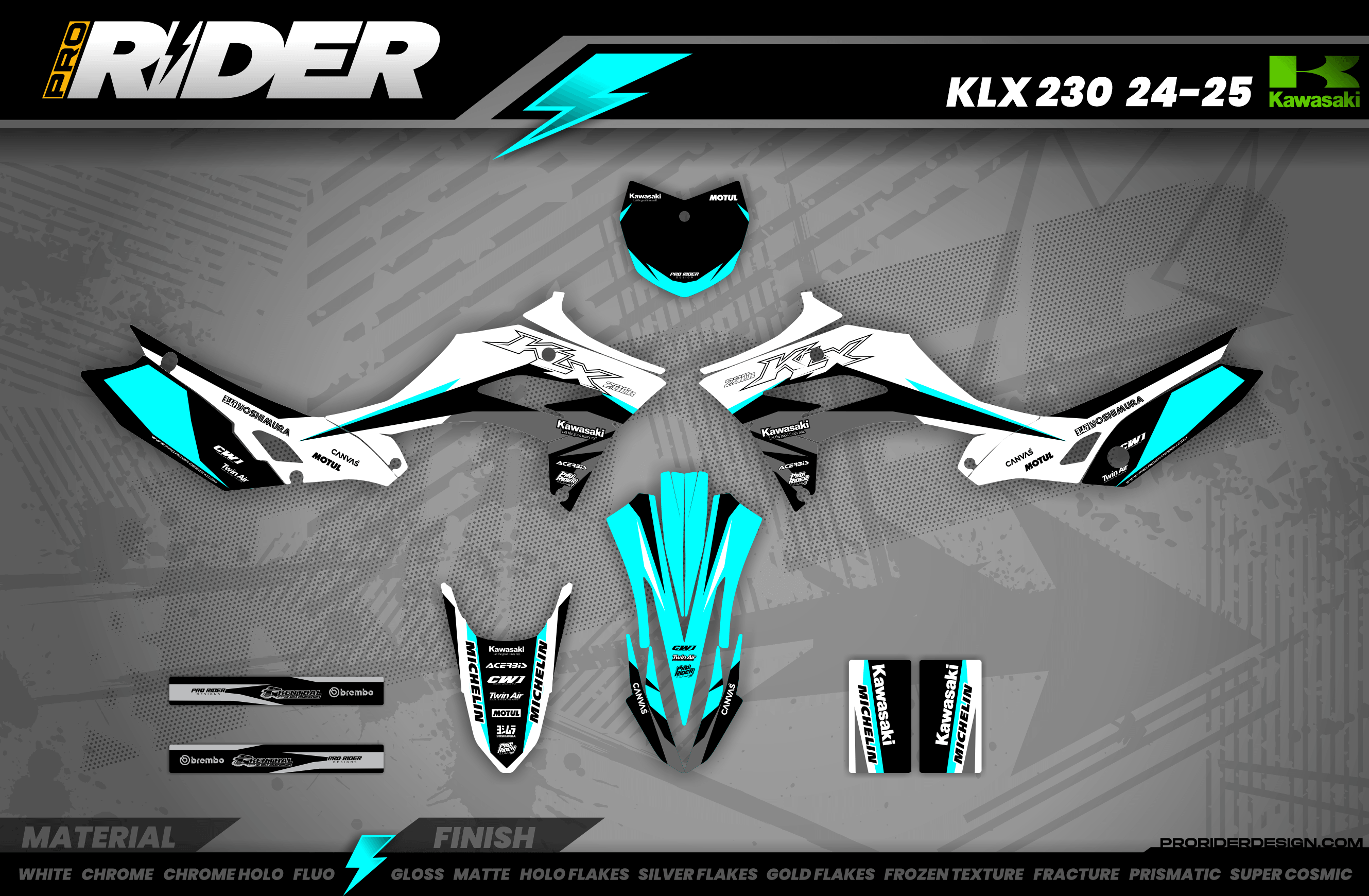 KAWASAKI graphics KIT ROSTER