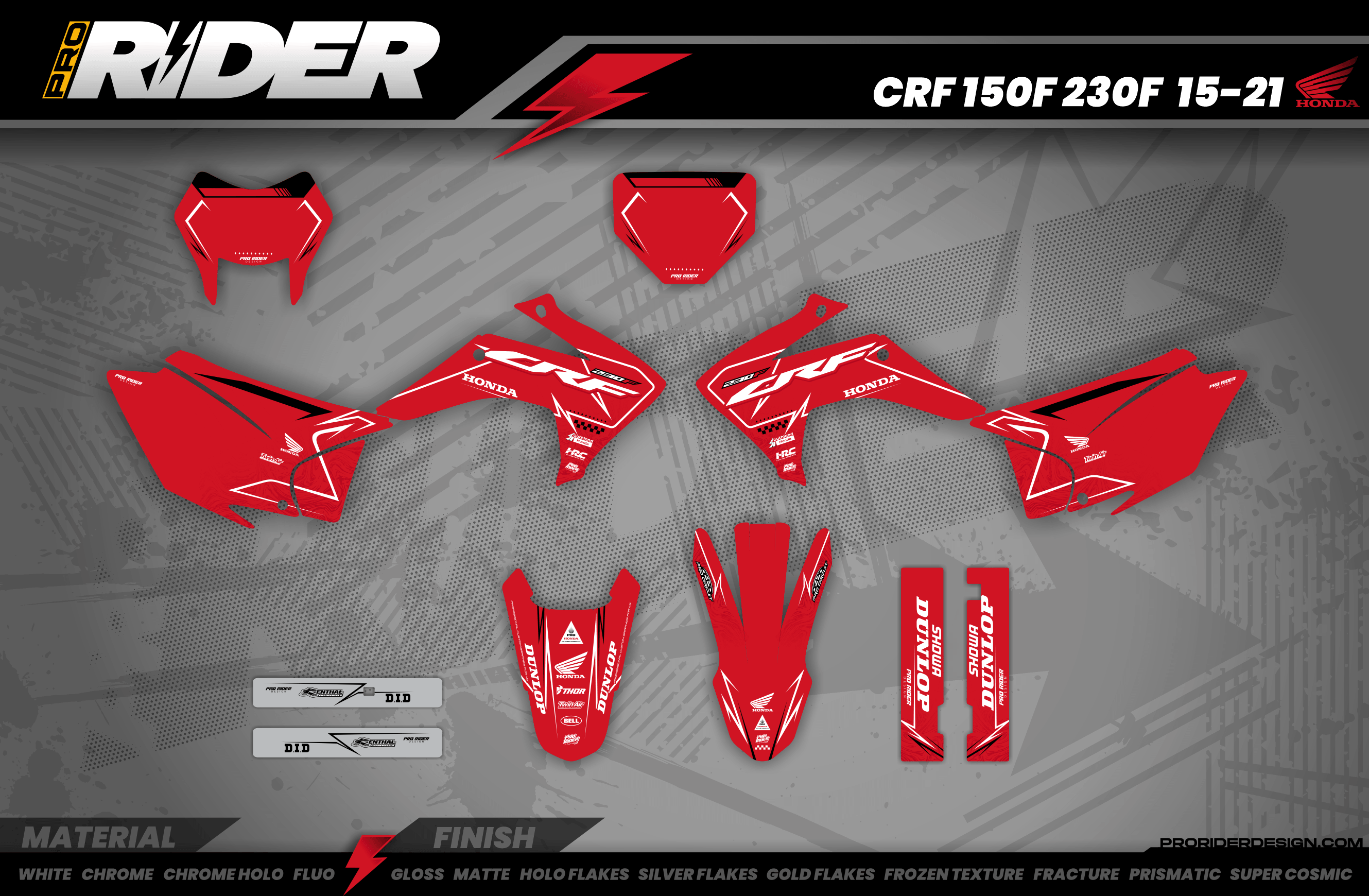 Graphics Kit HONDA BLINK RED