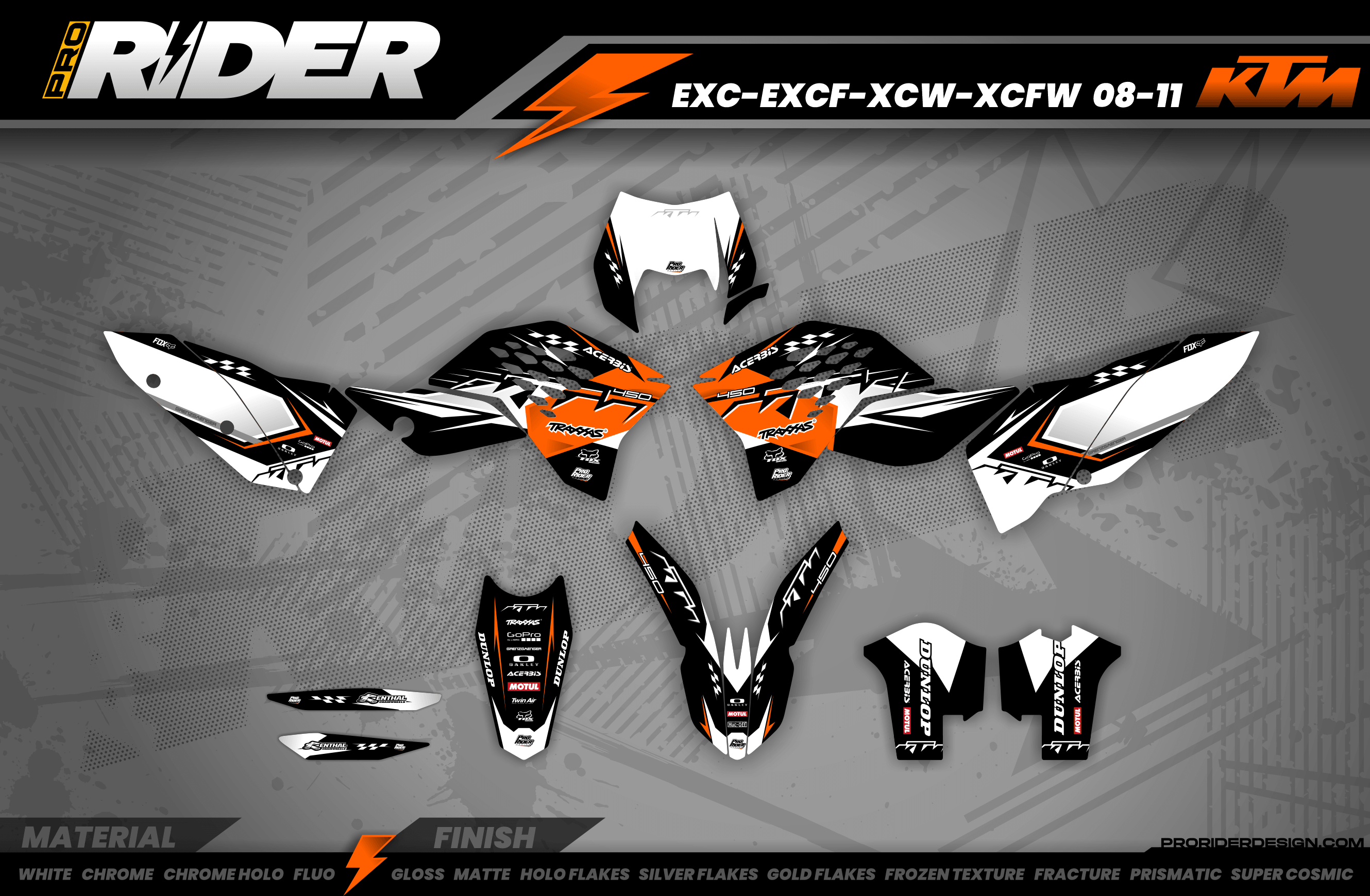 KTM Graphics SX XC SXF XCF EXC.. - ProLine BWO