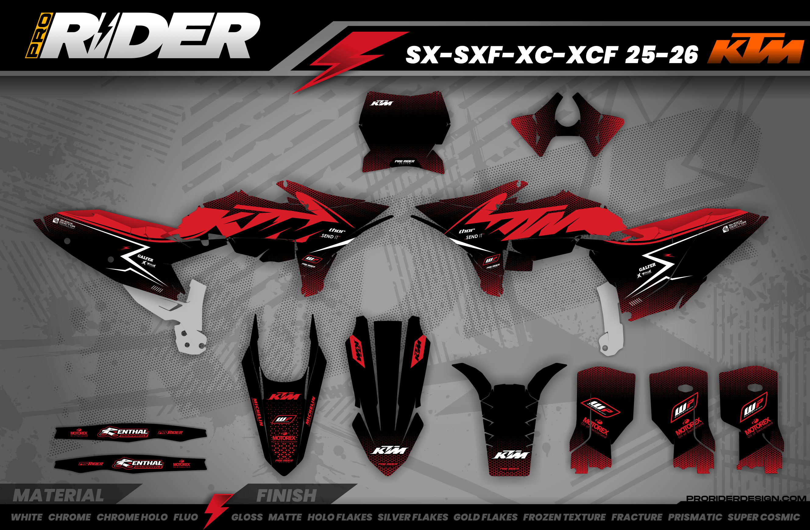 Custom Graphics KTM STOK RED