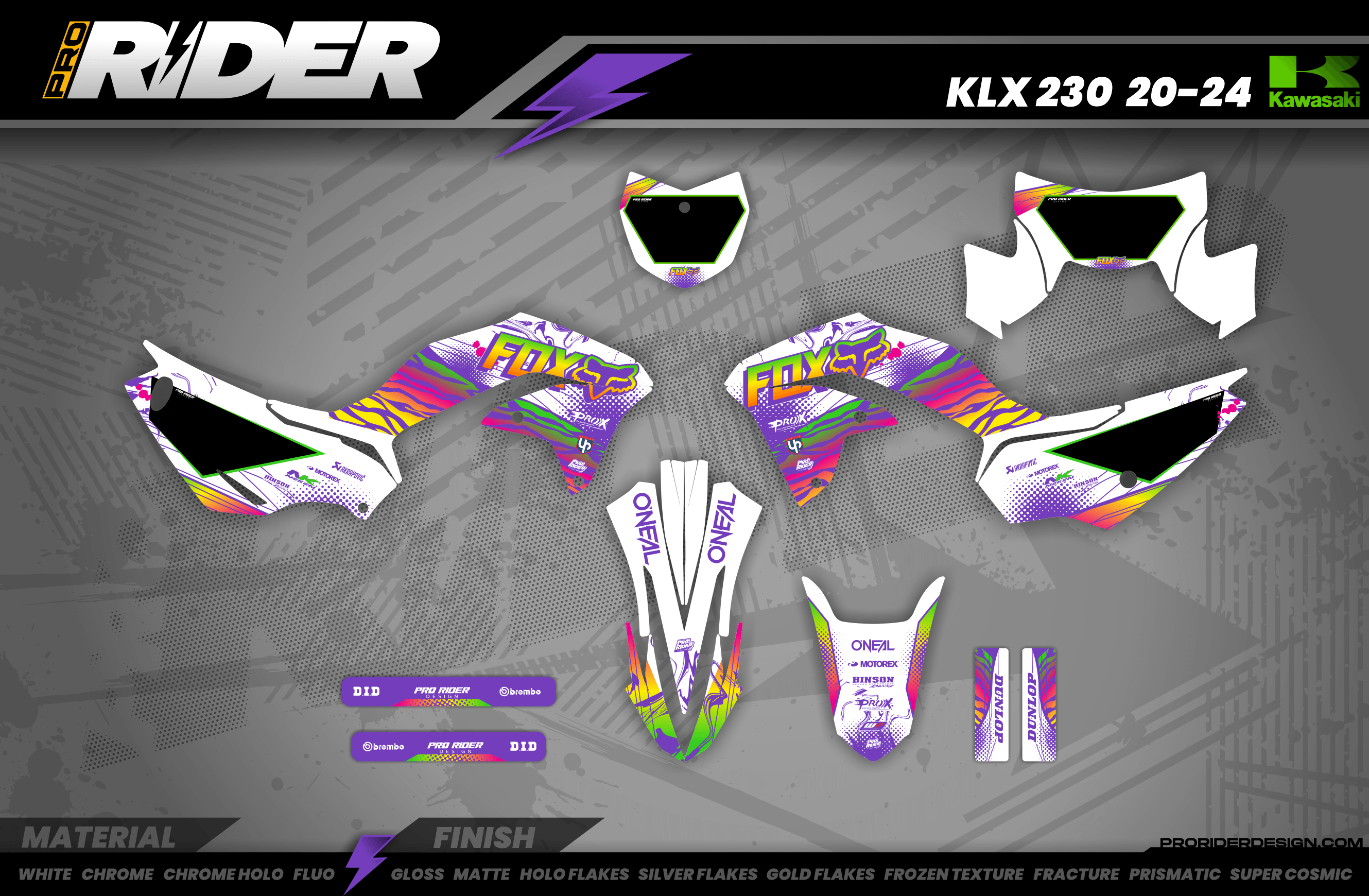 Custom Graphics KIT FOX DISTRICT KOWTOWN