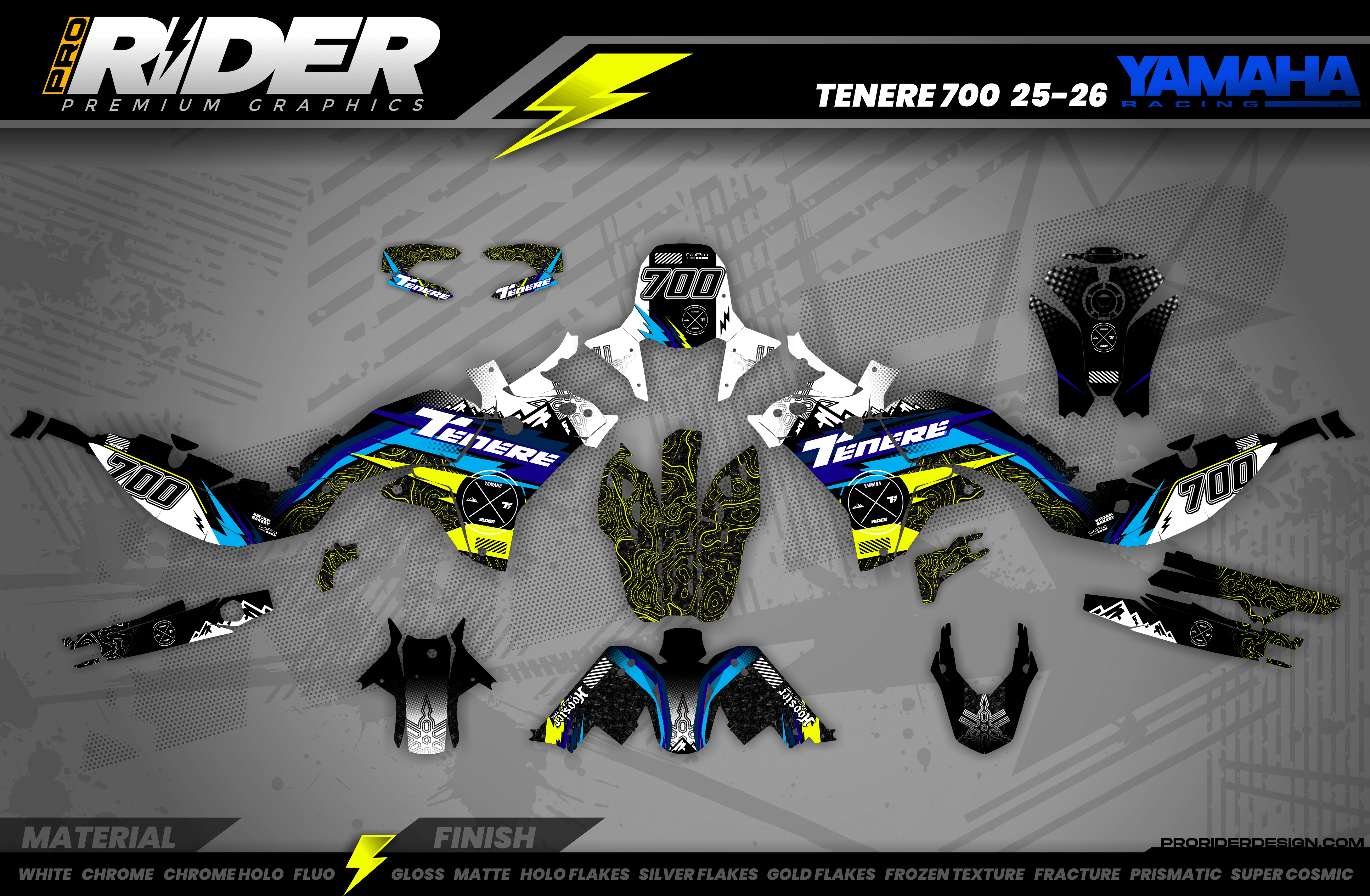 Yamaha Tenere 700 Full Graphics Kit | Vagax