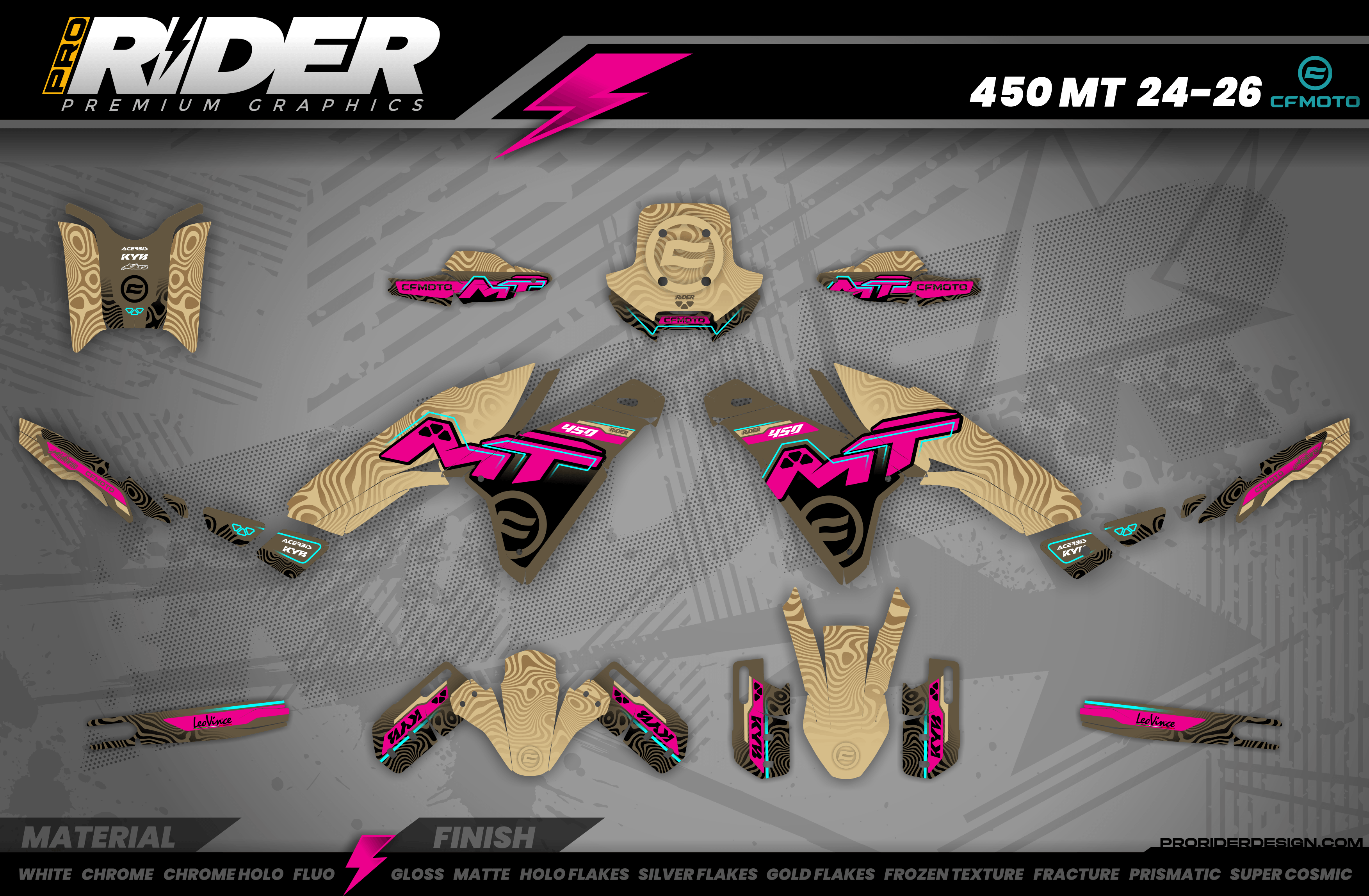 Cfmoto 450MT / 700MT / 800MT Full Graphics Kit | Monzaro