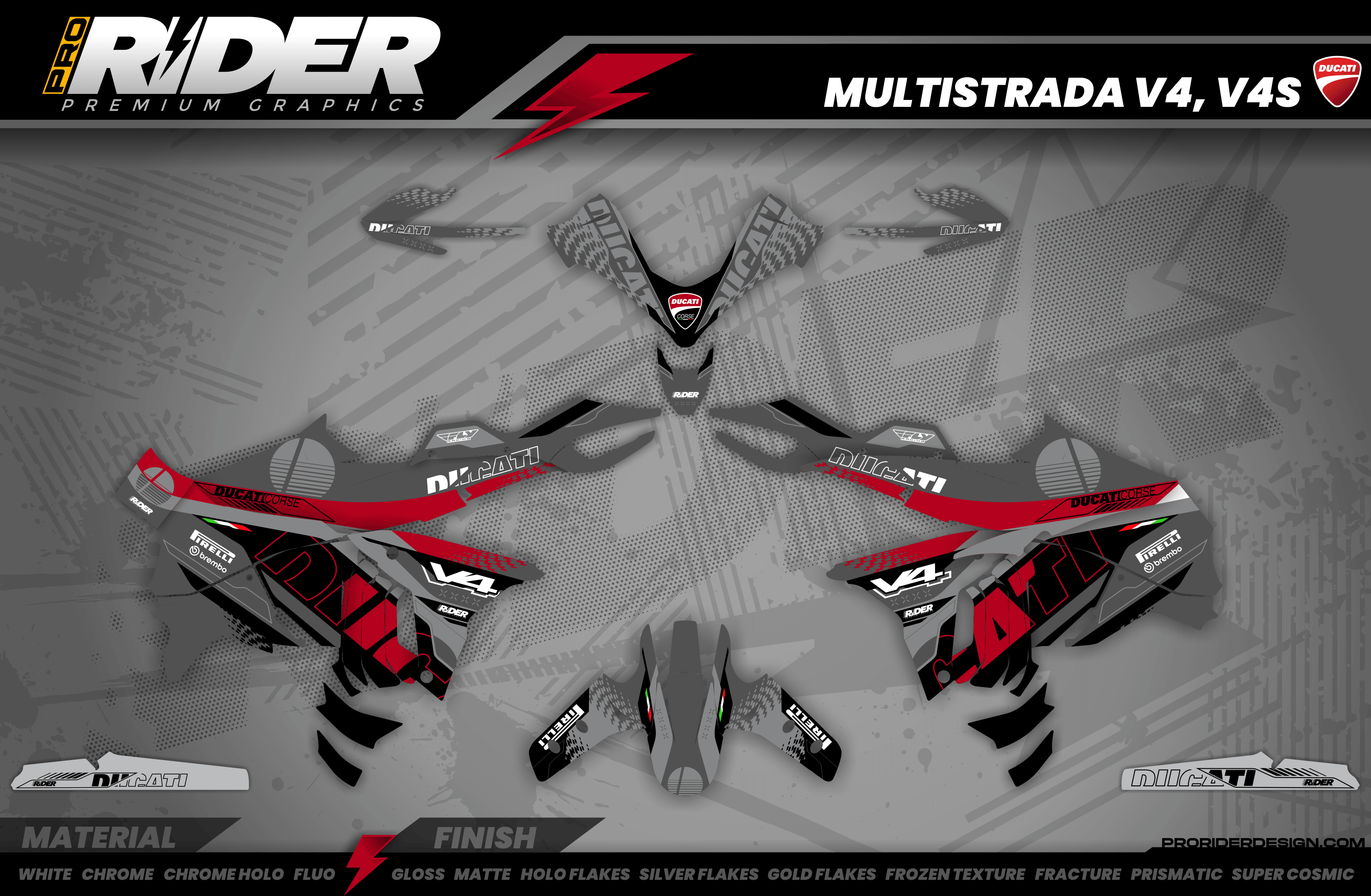 DUCATI MULTISTRADA Full Graphics Kit | Strada