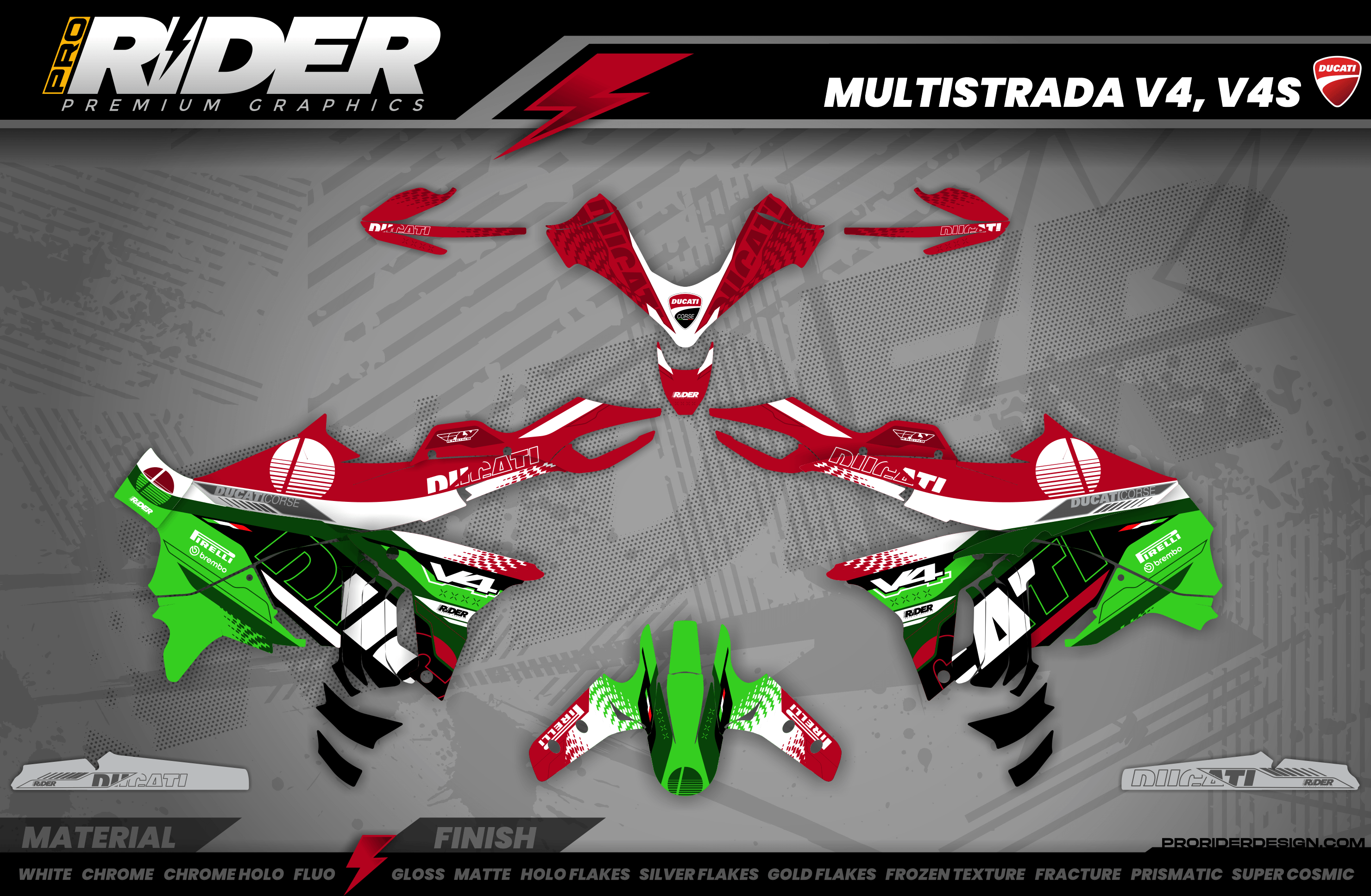 DUCATI MULTISTRADA Full Graphics Kit | Terra