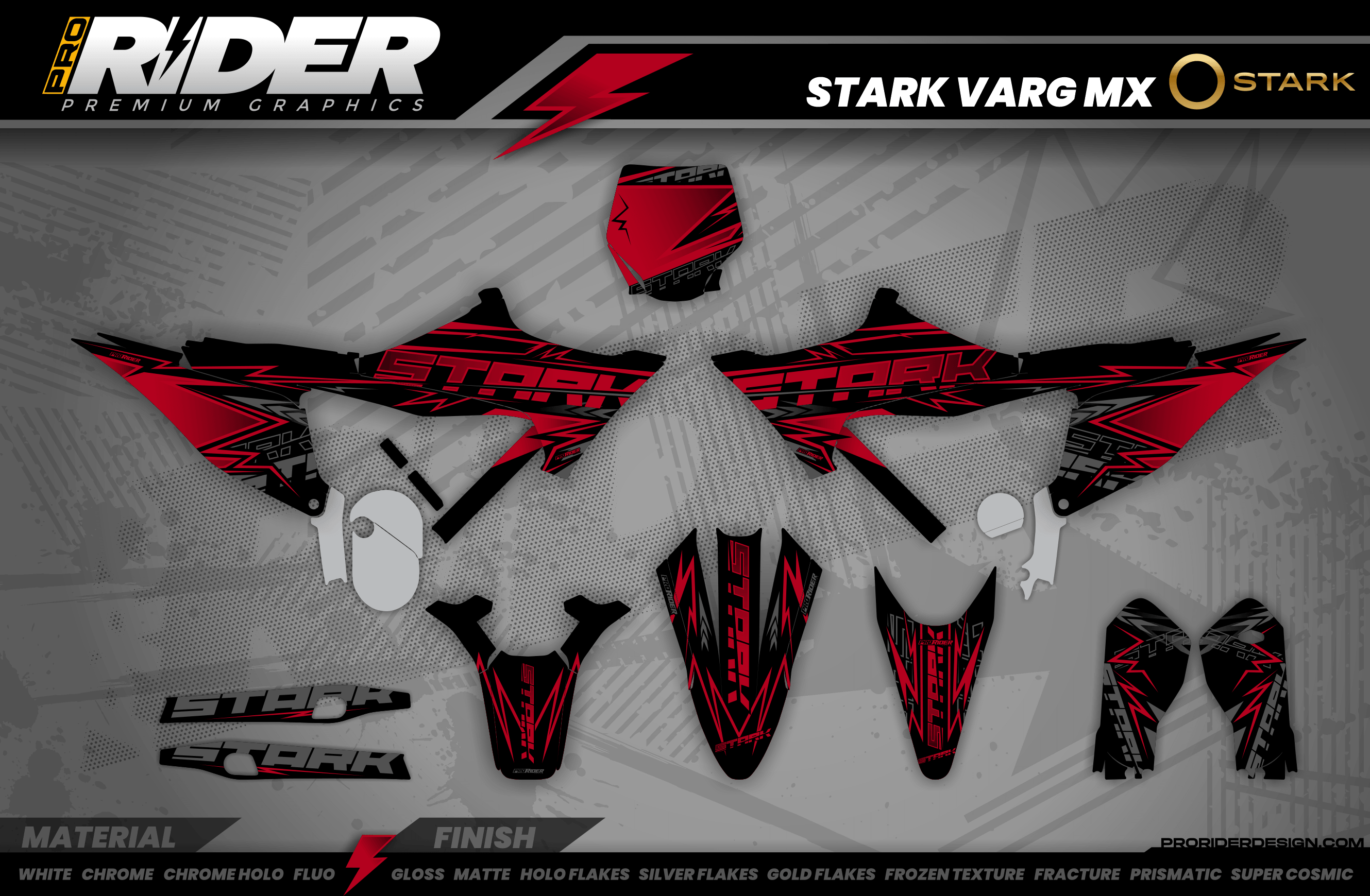 STARK FUTURE Full Graphics Kit | Red Flag