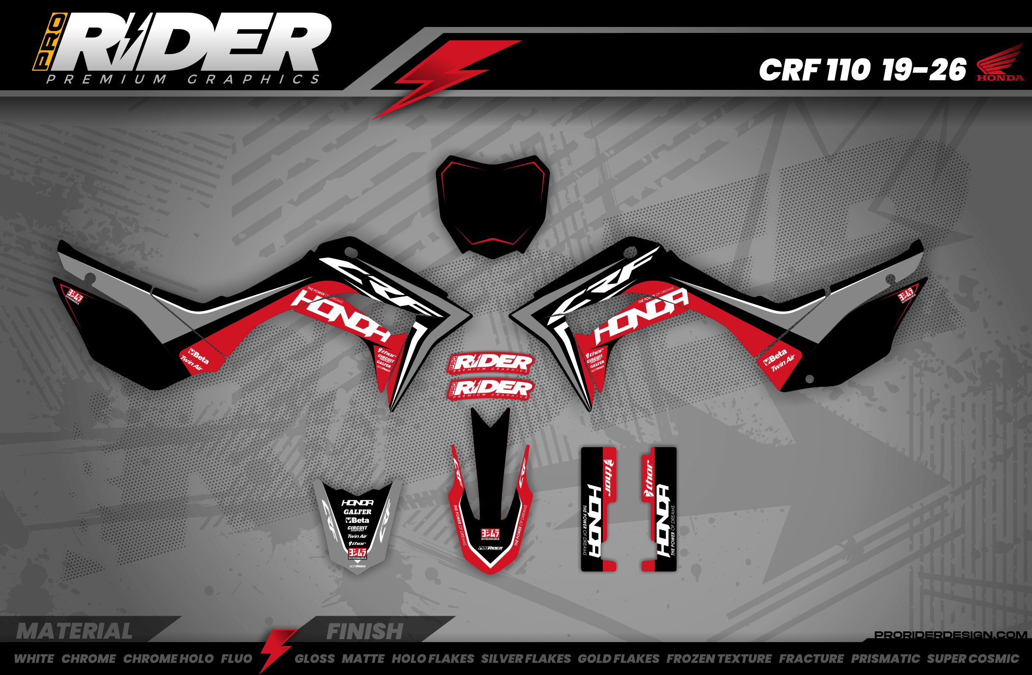 HONDA Graphics Kit RED TOUCH