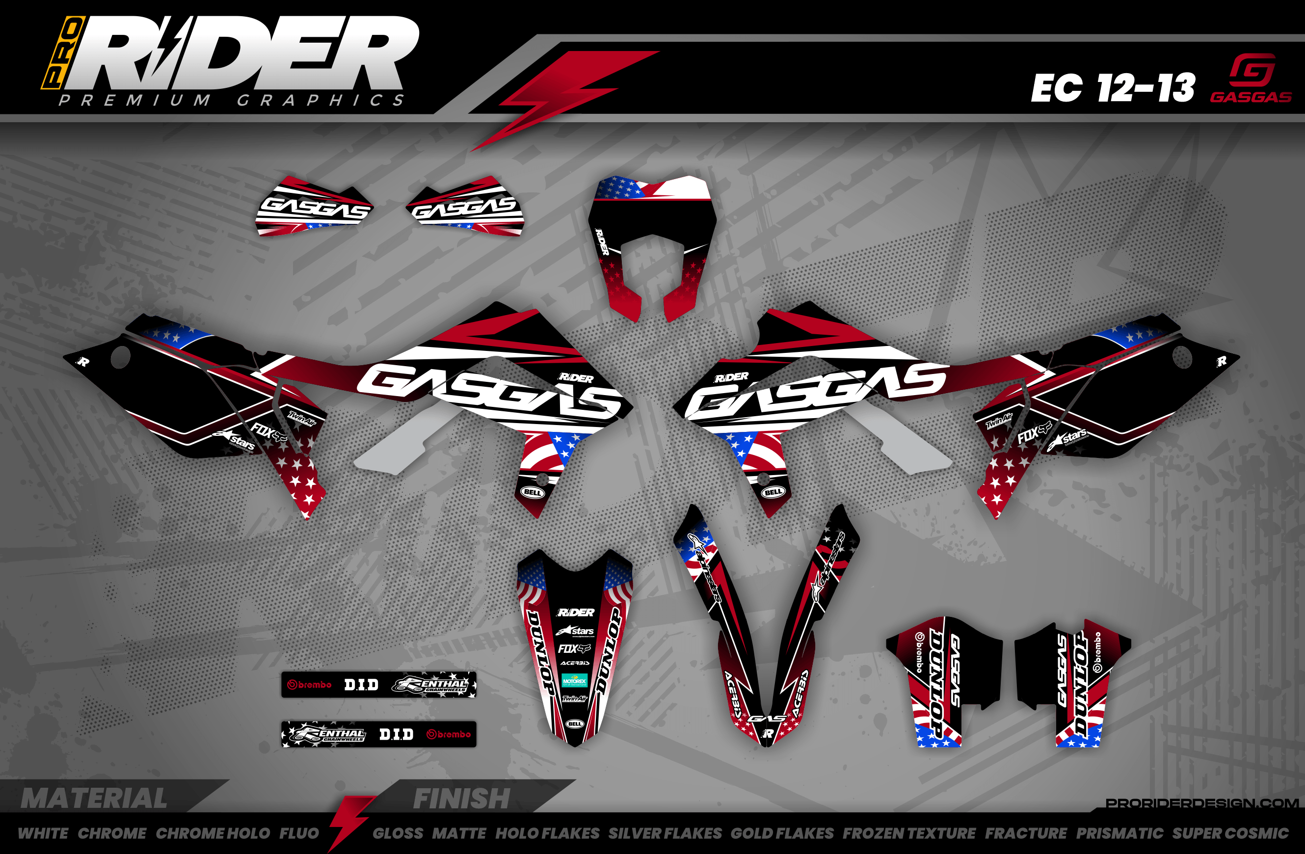 US DRIVE GasGas Full Graphics Kit