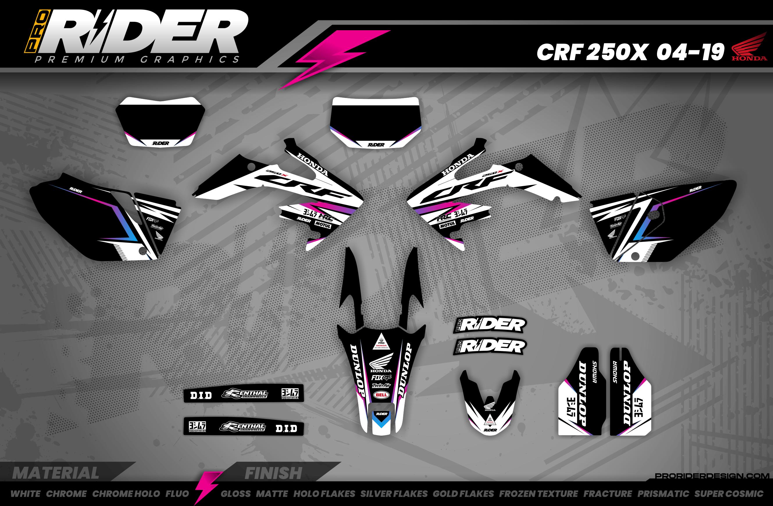 HONDA Full Graphics Kit GRADIENT RIFT