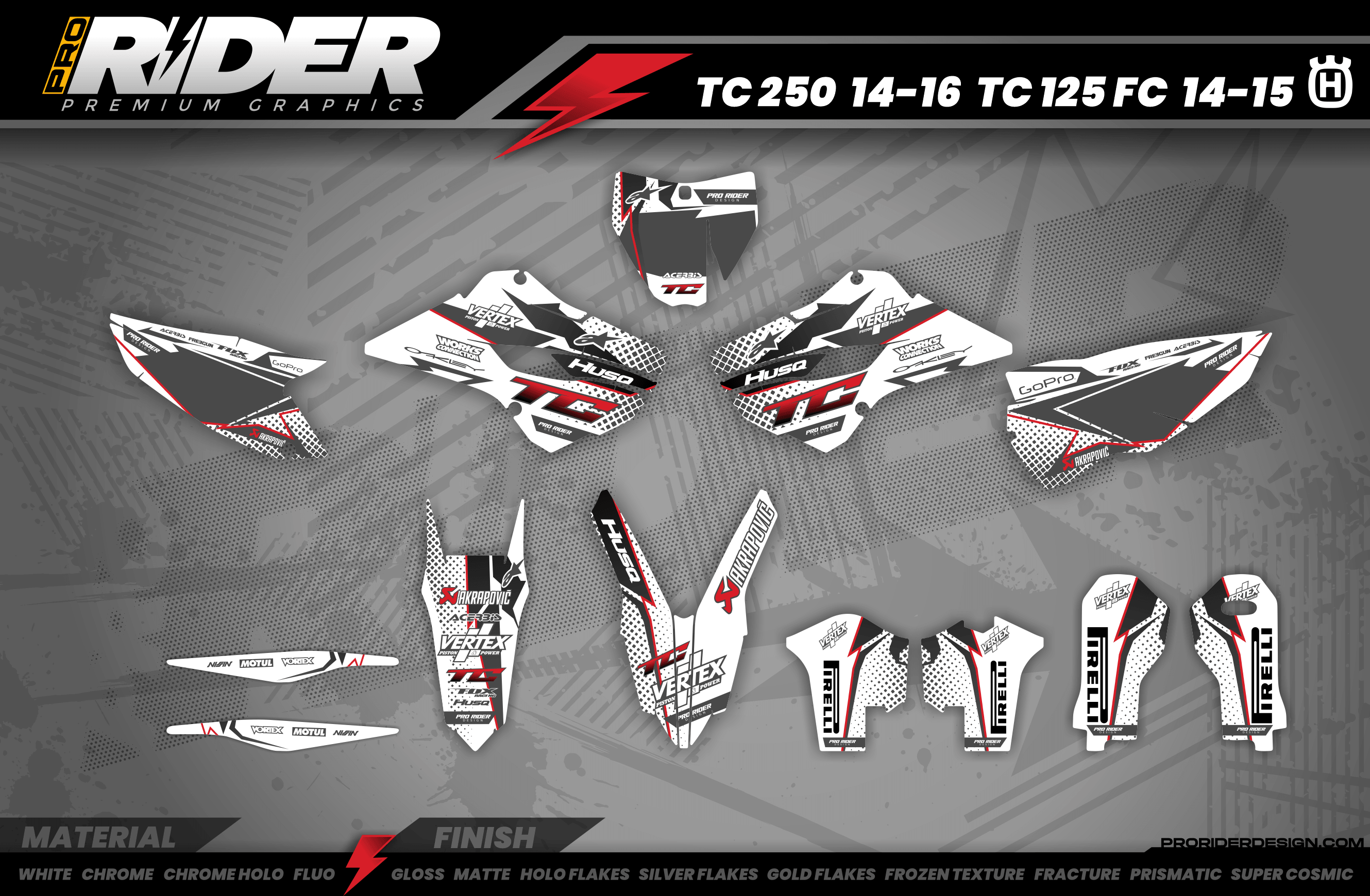 GRAPHICS Kit HUSQVARNA PRO RIDERS 1.3