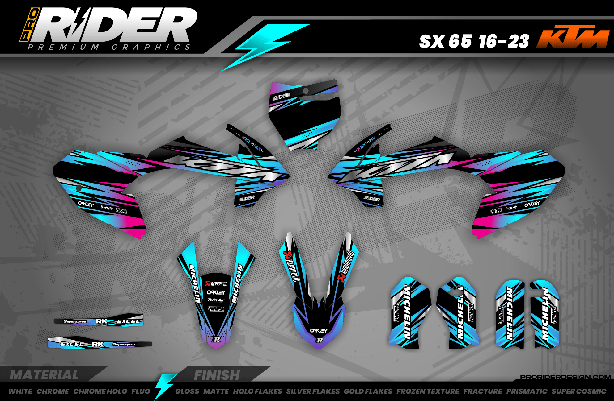 BLUE LUMEN KTM Full Graphics Kit
