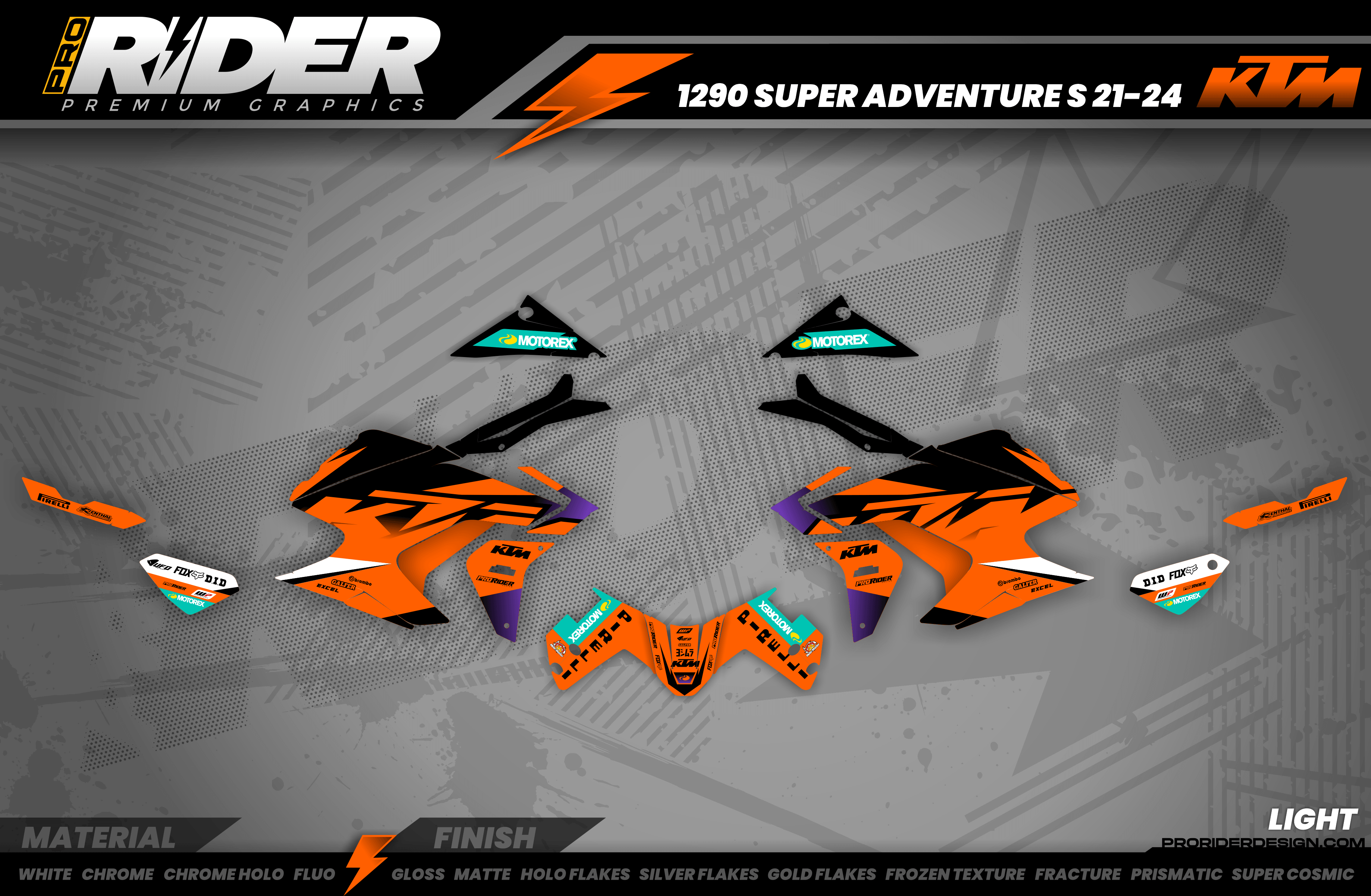 KTM ADVENTURE 1090 / 1190 & SUPER ADVENTURE 1290 / 1390 Full Graphics Kit | Davom