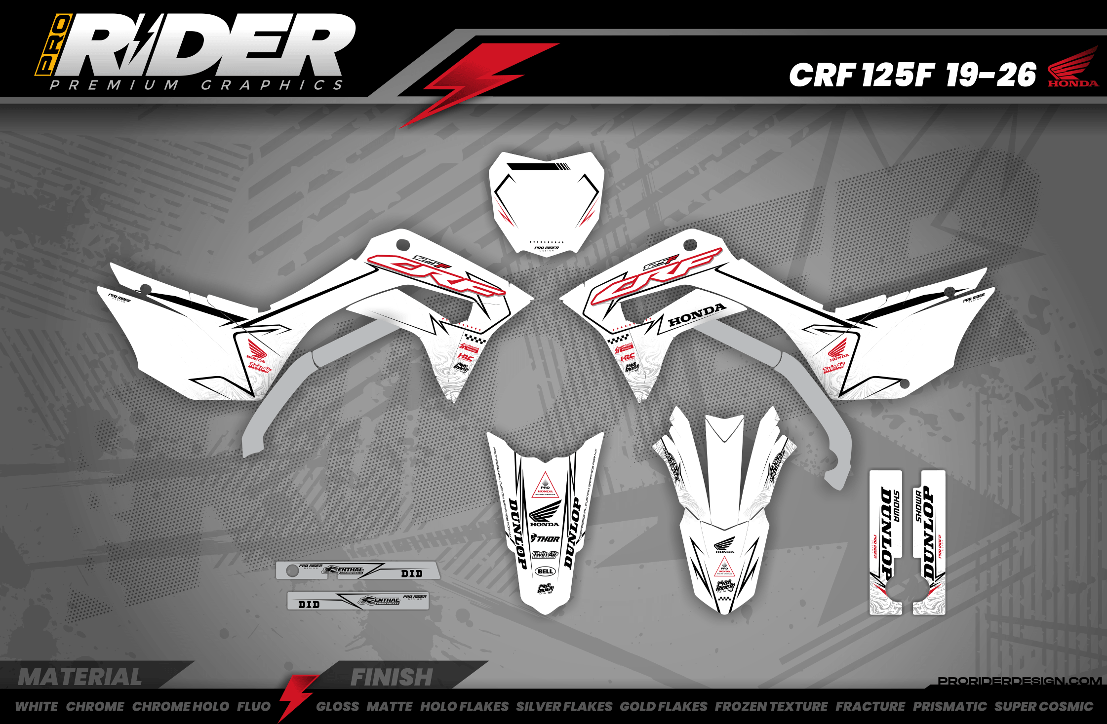 Graphics Kit HONDA BLINK WHITE