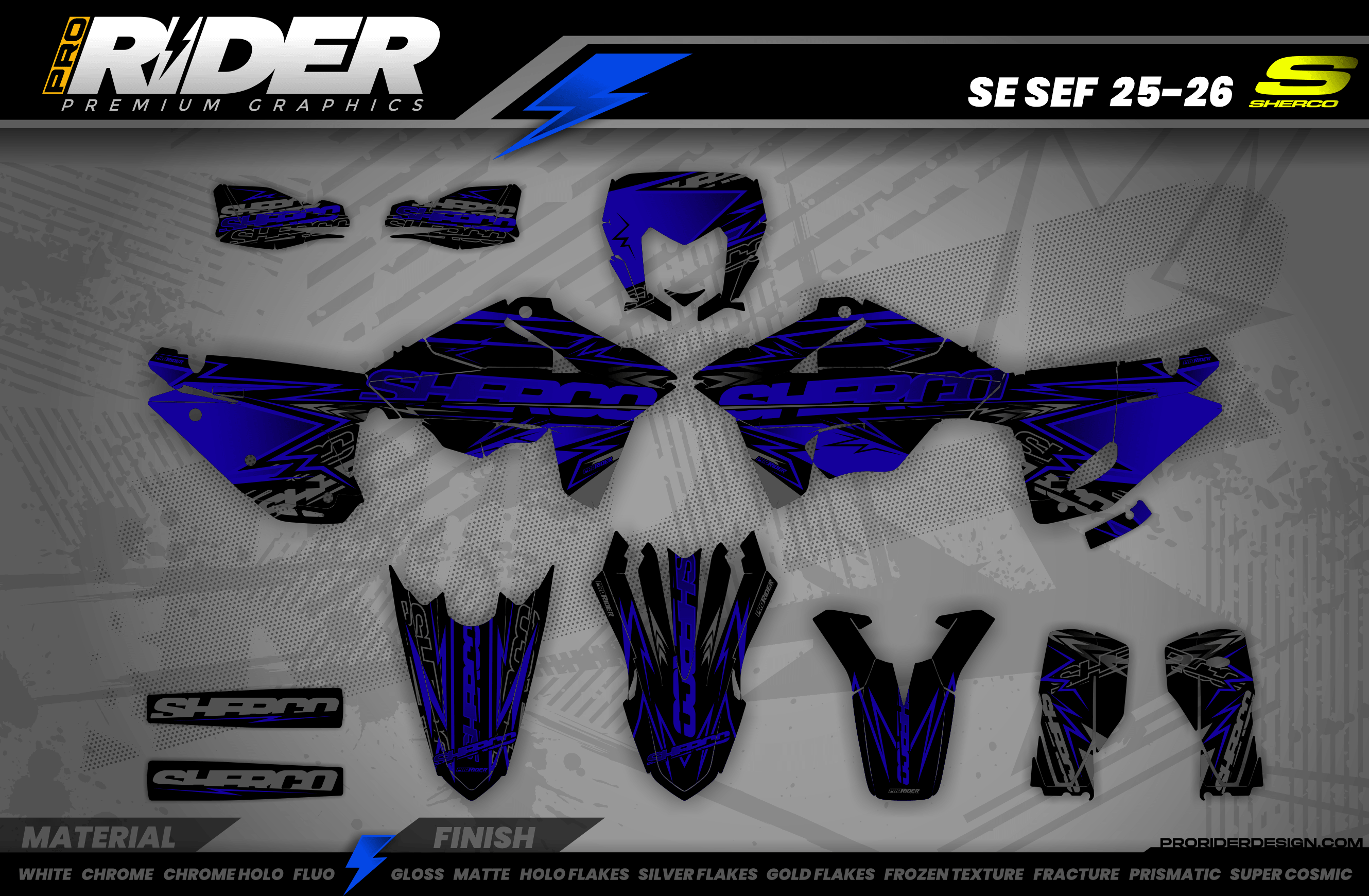 SHERCO Full Graphics Kit | Ironman raceway